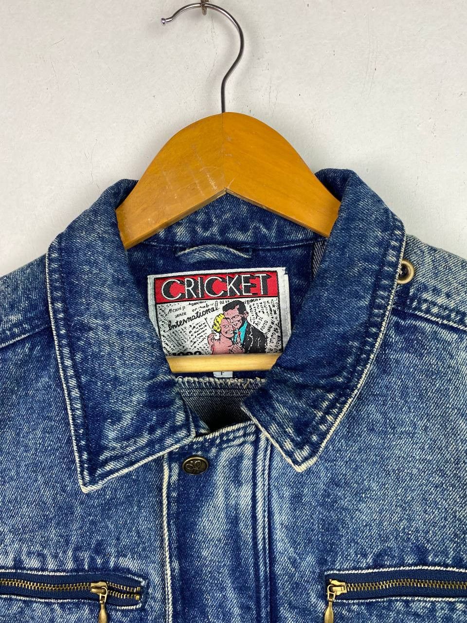 Japanese Brand vintage japanese brand acid wash denim jacket nice design Size US L / EU 52-54 / 3 - 2 Thumbnail