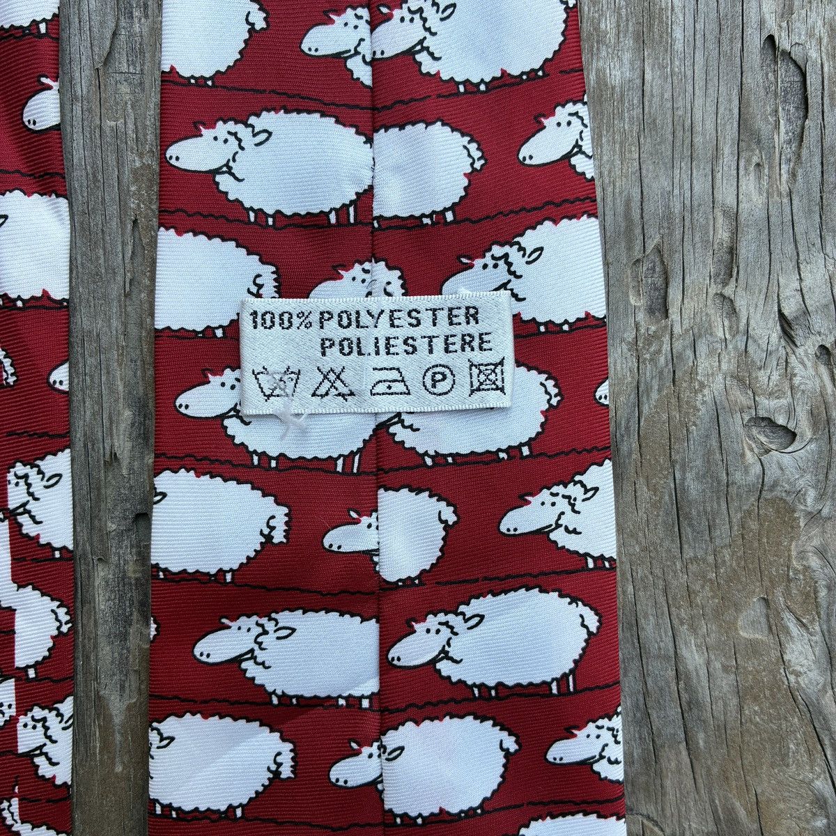 Other Vintage 80s Bah Bah Black Sheep Novelty Funny Neck Tie Size ONE SIZE - 2 Thumbnail