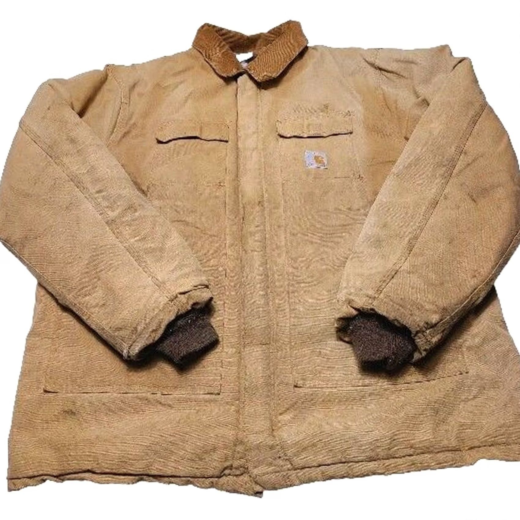 Carhartt VINTAGE Carhartt 100 Years 1989 Canvas Work Jacket Beige Mens Size 3XL Made USA Size US XXL / EU 58 / 5 - 2 Thumbnail