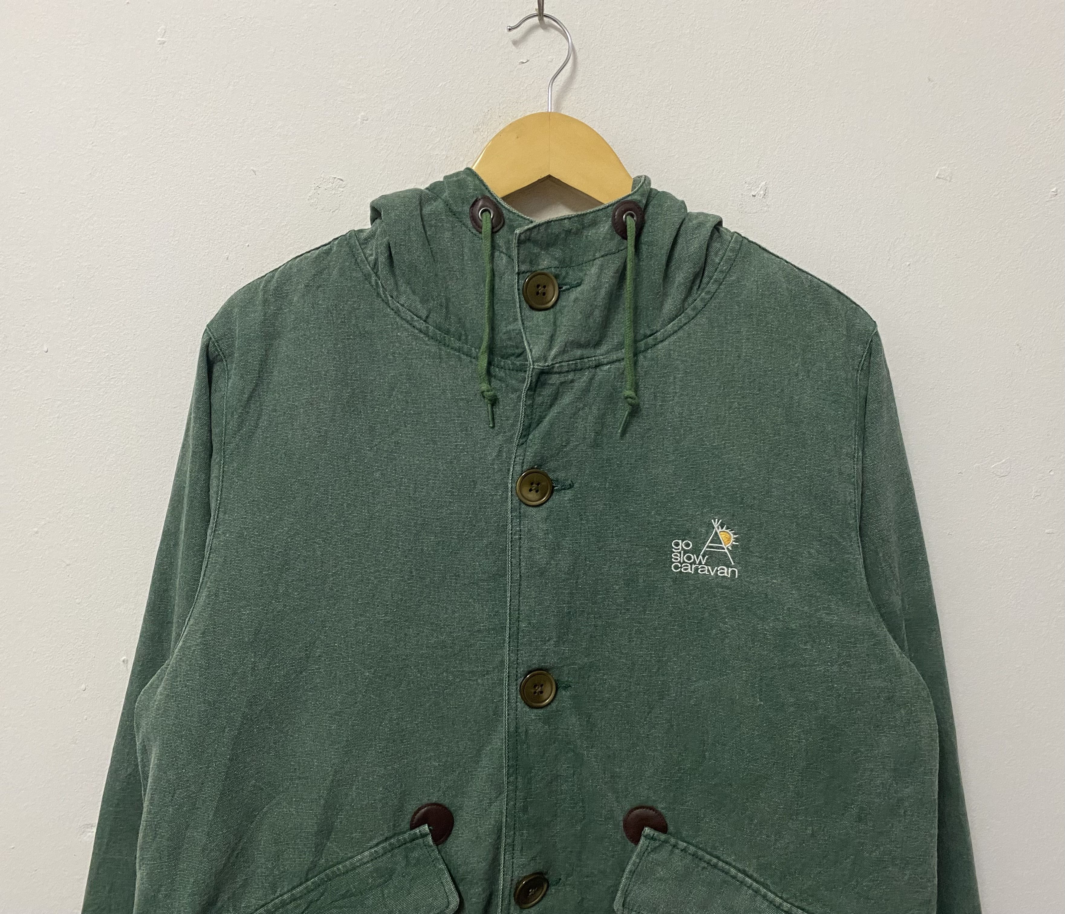 go slow caravan Vintage Go Slow Caravan Core Jacket Hoodie Size US L / EU 52-54 / 3 - 3 Thumbnail