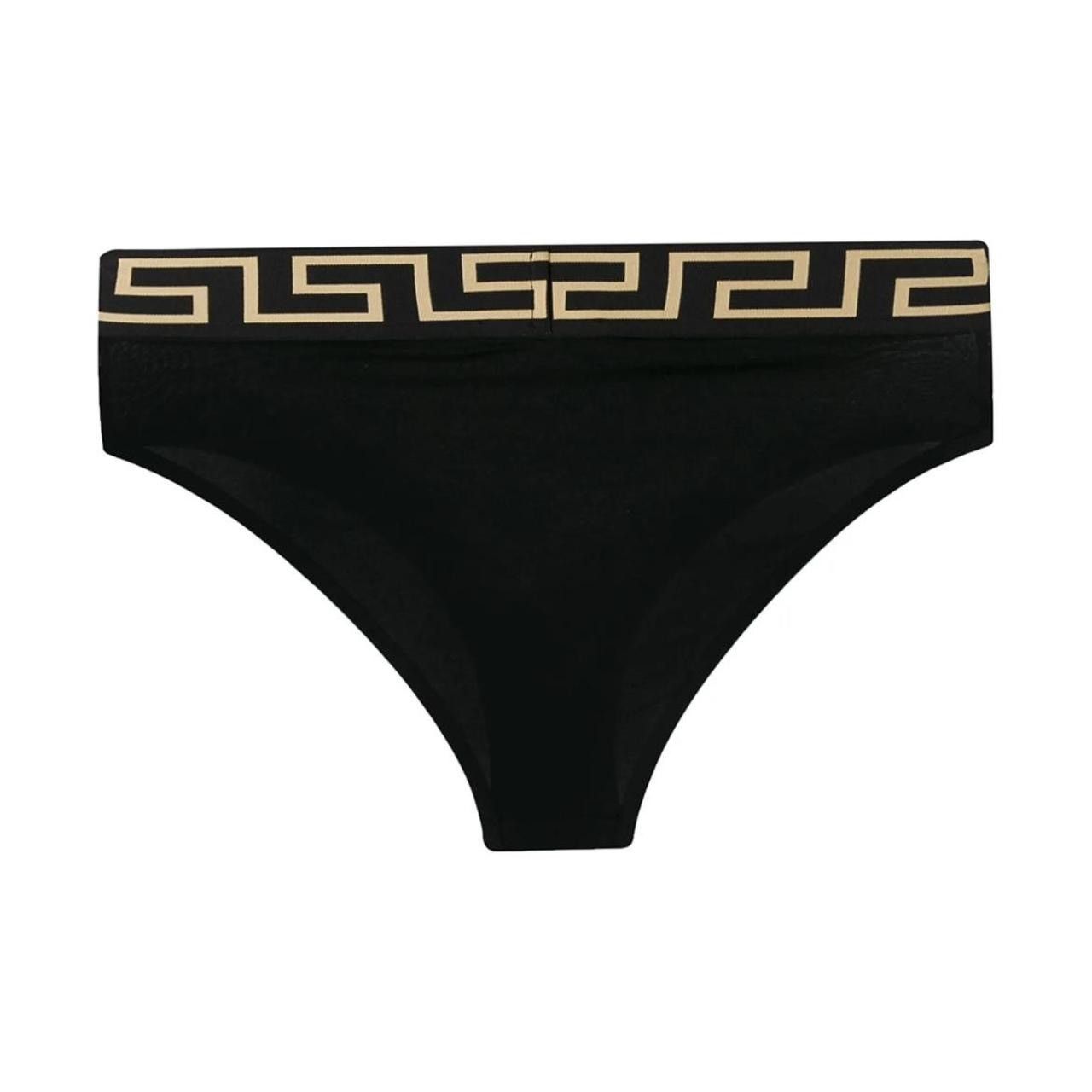 Versace NWT Small Versace Greca Border high-waisted briefs Size ONE SIZE - 4 Thumbnail