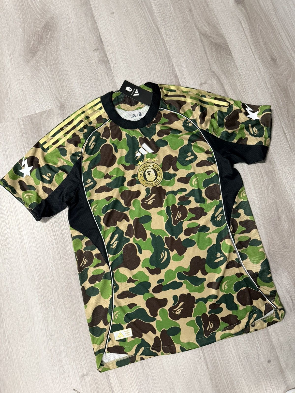 Bape Bape Soccer Jersey Size US XL / EU 56 / 4 - 1 Thumbnail
