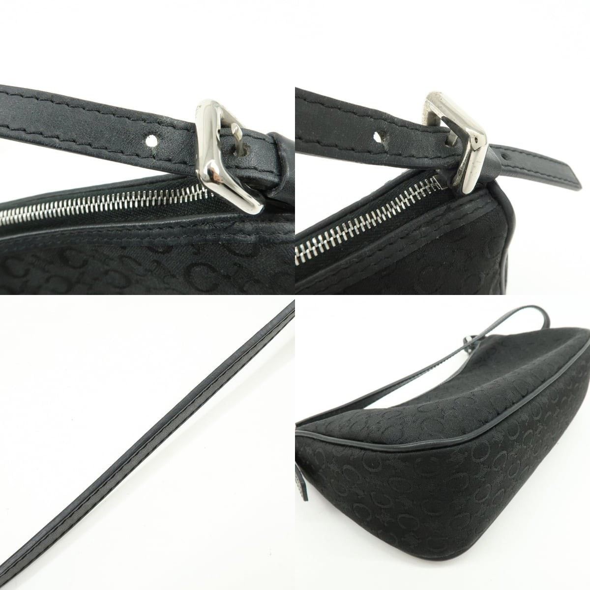 Celine Celine Macadam Coated Canvas Shoulder Bag Black Size ONE SIZE - 4 Thumbnail