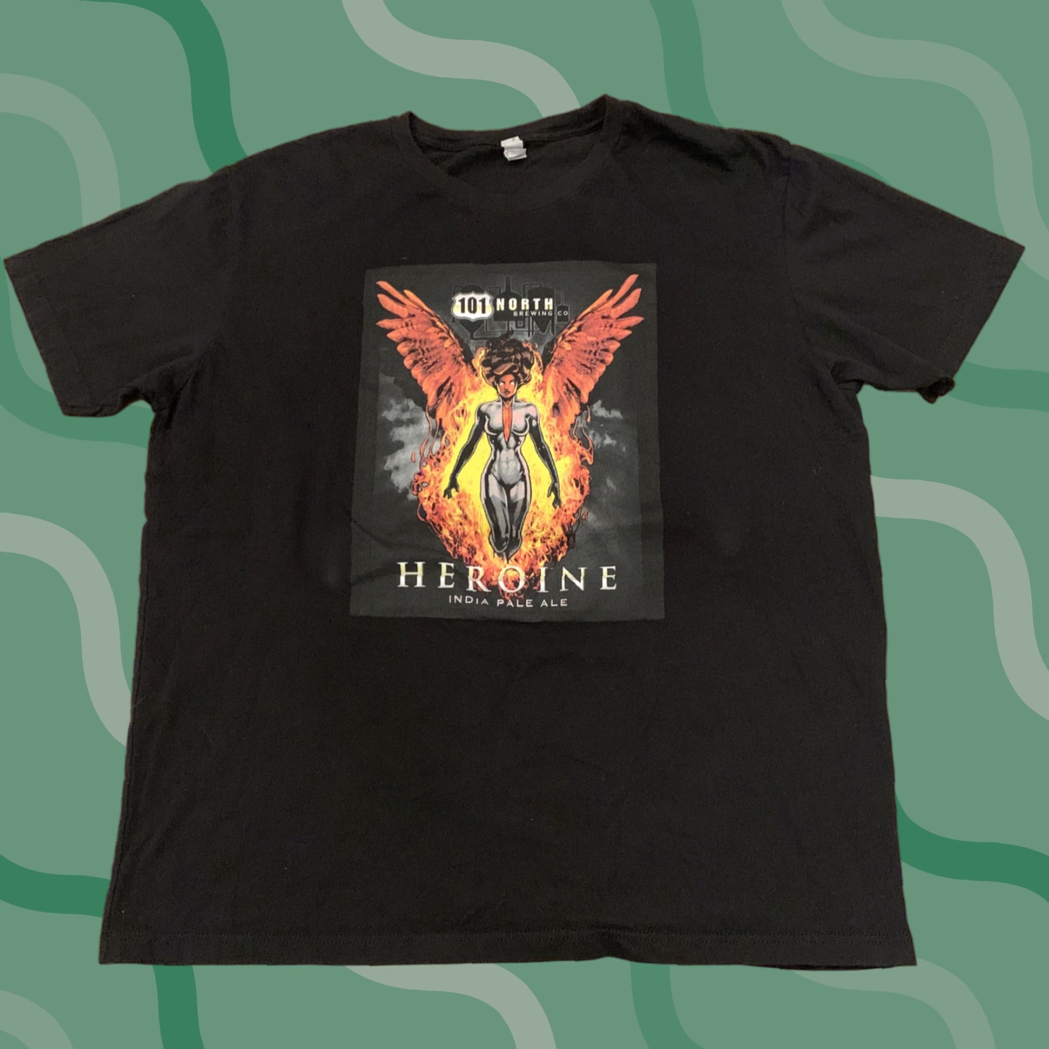 Next Level VINTAGE? (No) Petaluma California 101 North Brewing Co. Heroine IPA Beer T Shirt XL Black Men Next Level Size XL Size US XL / EU 56 / 4 - 1 Thumbnail