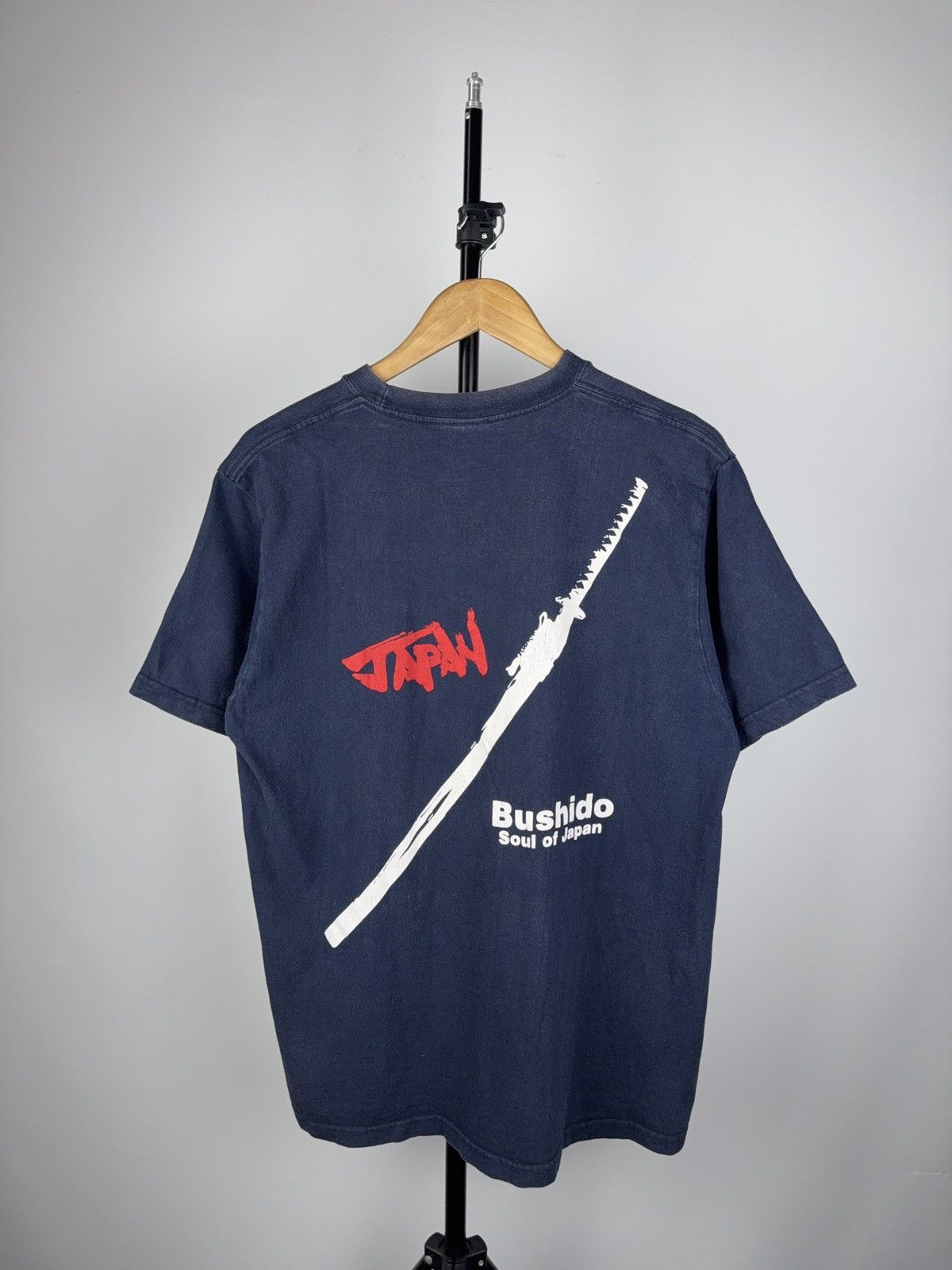 Japanese Brand × Vintage Bushido Japan Tee | Samurai Katana Soul of Japan Shirt Size US L / EU 52-54 / 3 - 7 Thumbnail