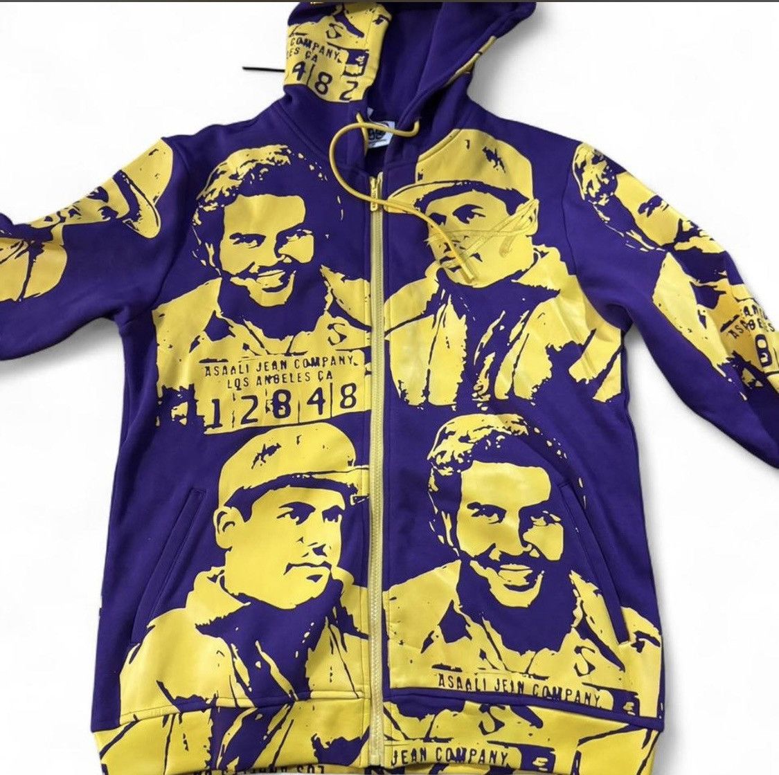 Awful Lot of Cough Syrup Asaali Lakers Colorway Full Zip Hoodie Purple Gold size M Size US M / EU 48-50 / 2 - 2 Thumbnail