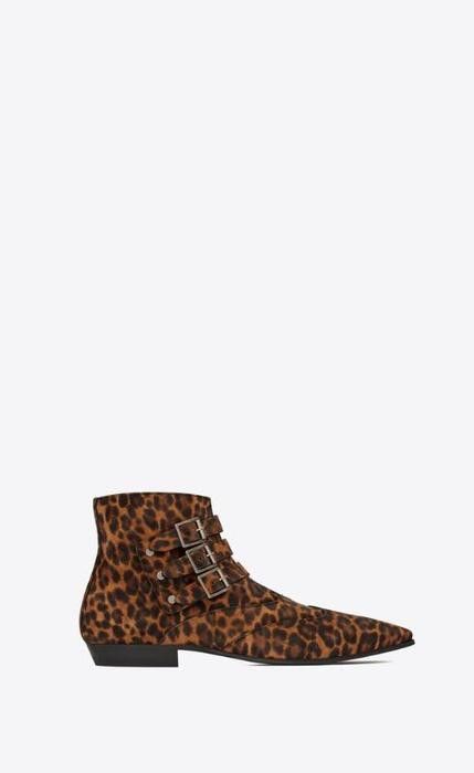 Saint Laurent Paris o1bcso1str0724 Stan Boots in Leopard Size US 9 / EU 42 - 1 Thumbnail
