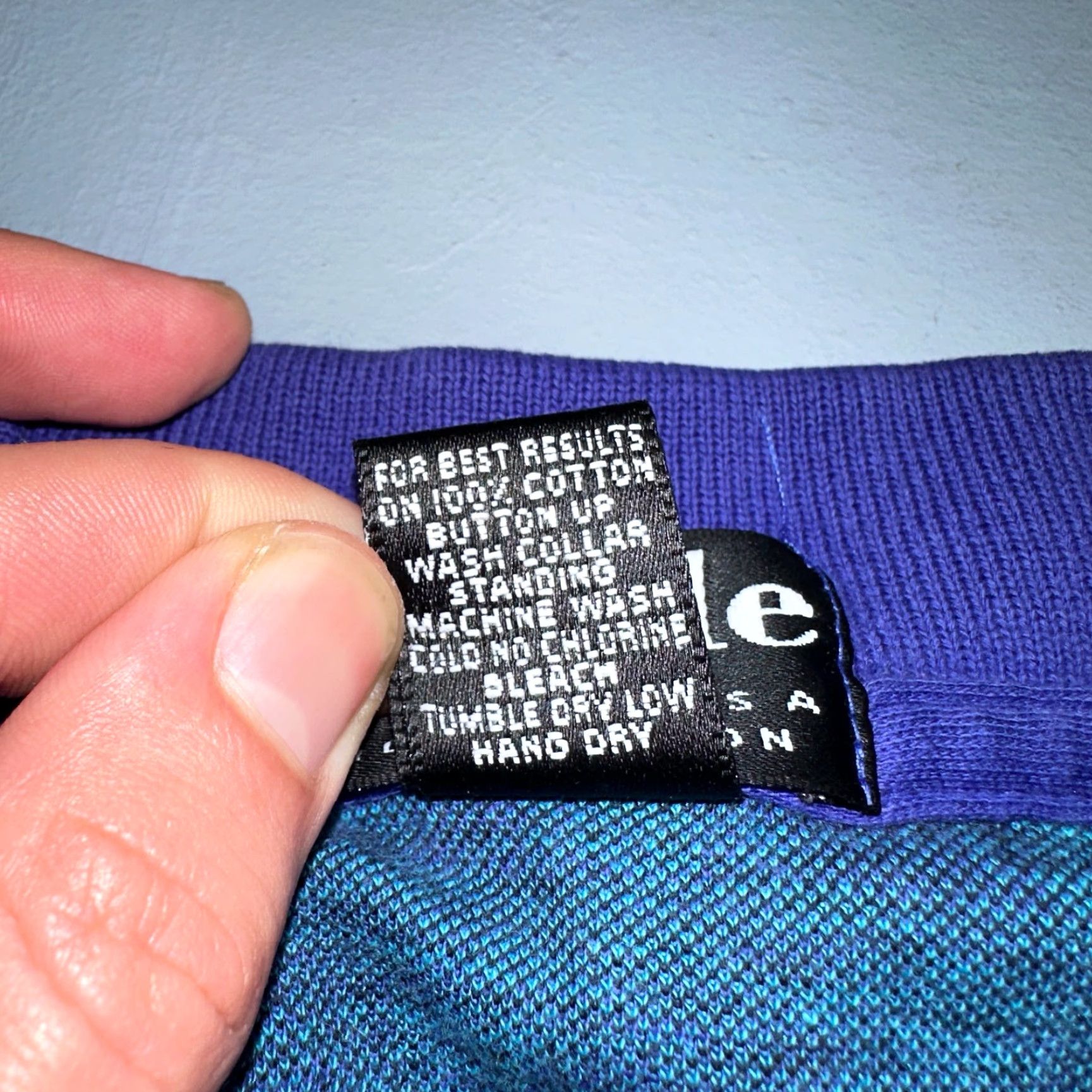 Vintage Carlyle Polo Shirt Short Sleeve Knit Vintage VTG Blue 70s Rockabilly USA Golf Mens L Size US L / EU 52-54 / 3 - 7 Thumbnail