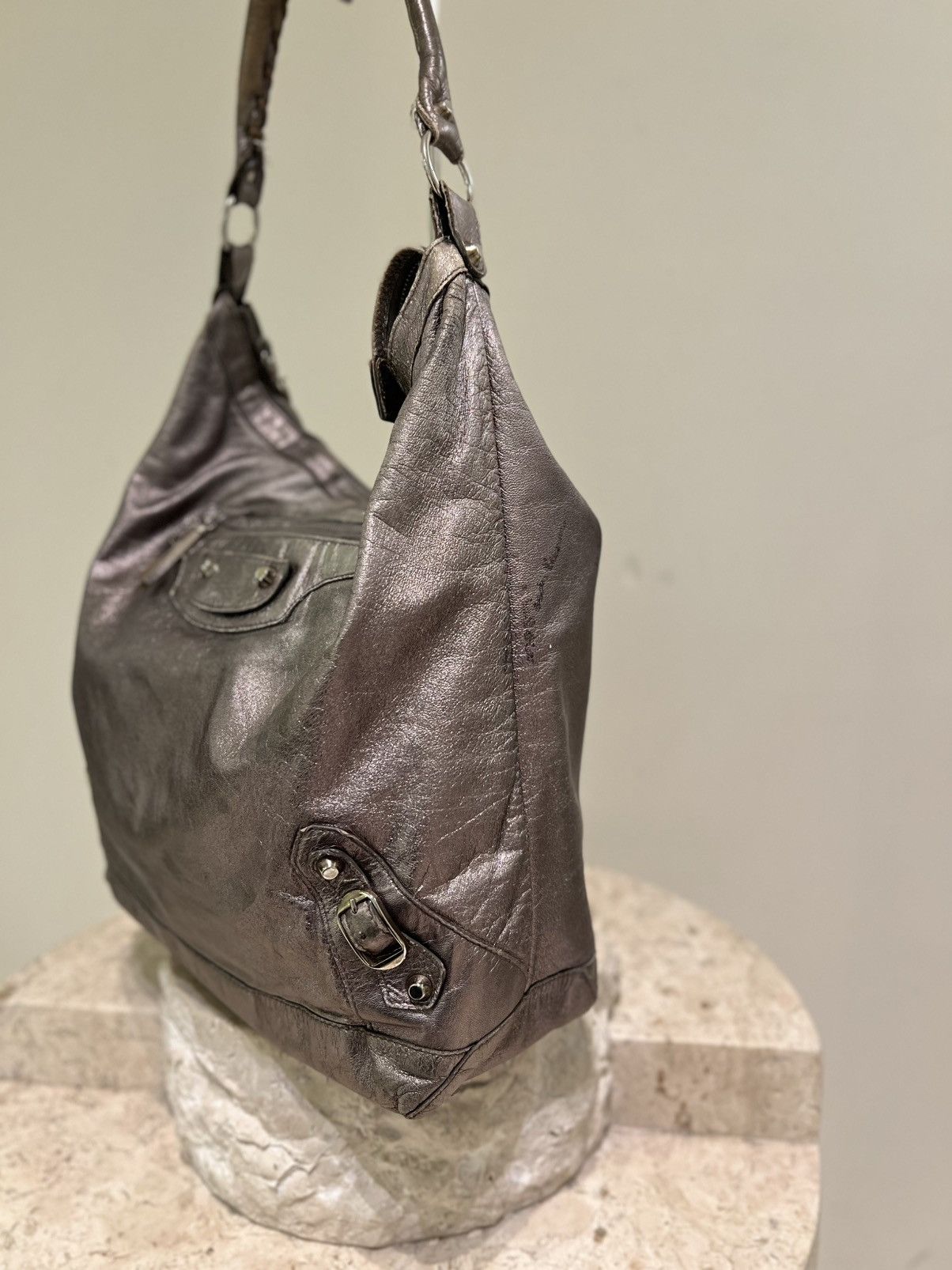 Balenciaga Balenciaga Day hobo silver Size ONE SIZE - 11 Thumbnail