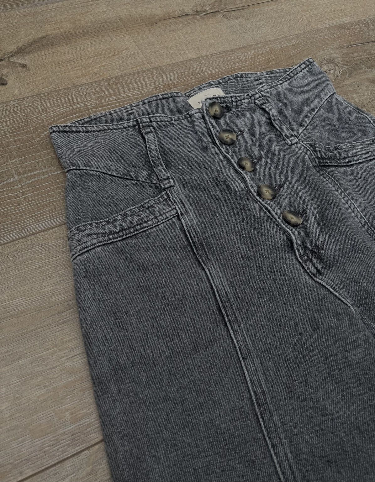 Sezane Sezane Maxime Grey Trousers Size 25" / US 0 / IT 36 - 3 Thumbnail