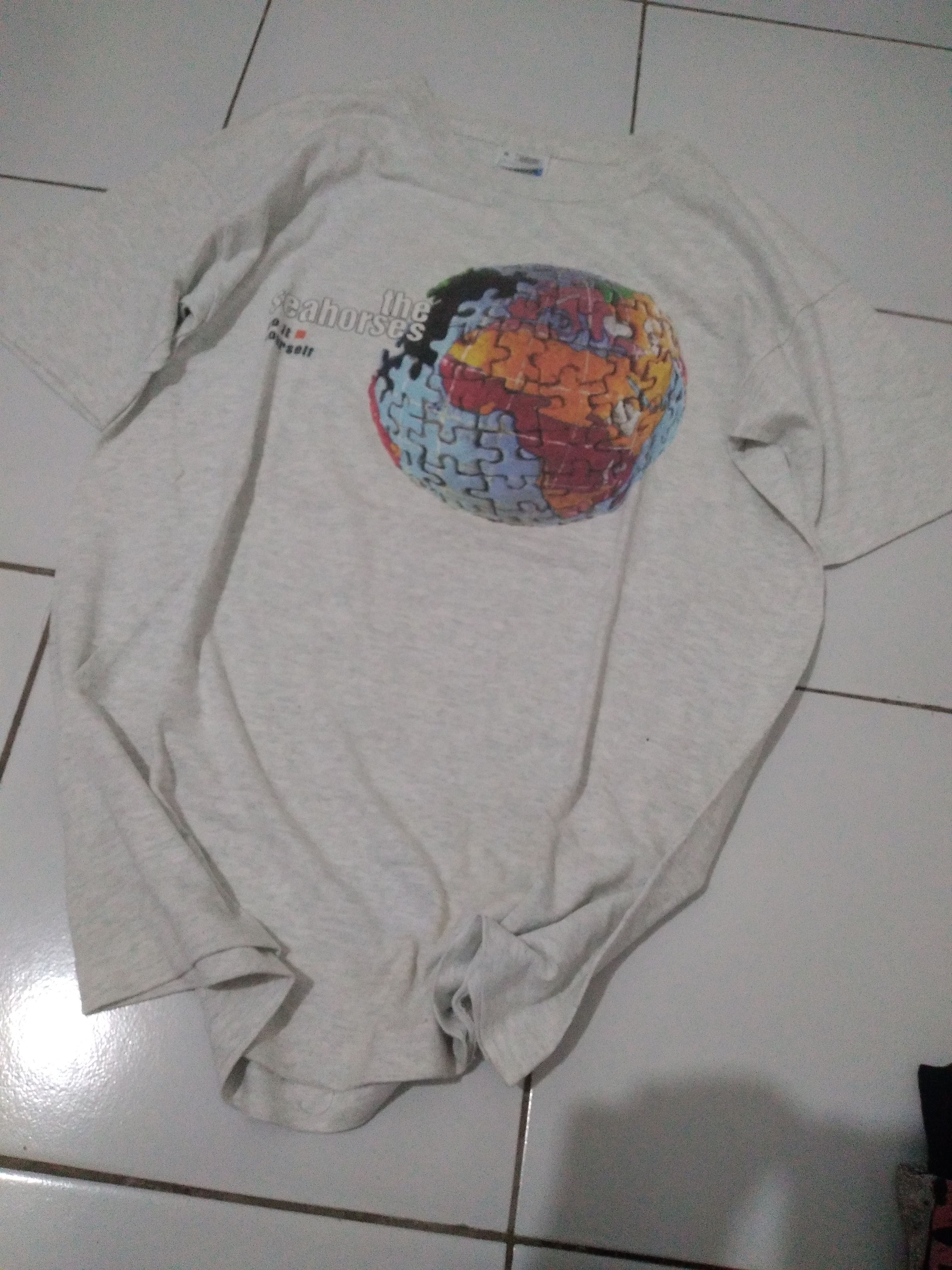 Band Tees × The Smiths × Vintage Vintage 90s The SEAHORSES Band Tee Shirt Size US M / EU 48-50 / 2 - 1 Thumbnail