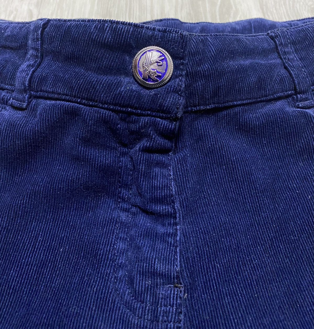 Kenzo Vintage Kenzo Teenager Blue Corduroy Pant Trouser Embroidery Size 24" / US 00 / IT 34 - 13 Thumbnail