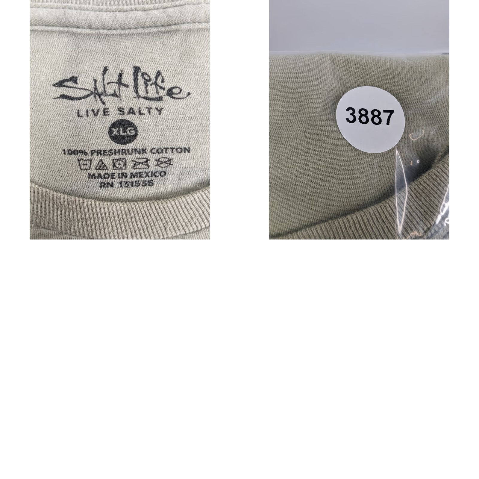 Vintage Salt Life Men’s XL Beige Pocket T-Shirt Short Sleeve Crew Neck Salt Life Yellowfin Tuna Fishing Graphic Size US XL / EU 56 / 4 - 8 Thumbnail