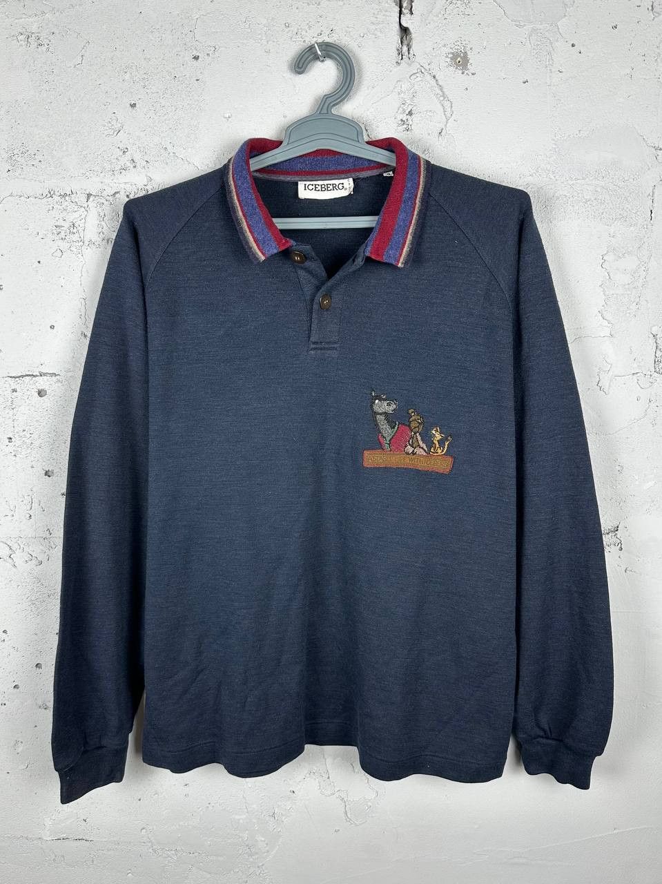 Iceberg × Vintage history iceberg disney pluto wool Rugby sweater Size US L / EU 52-54 / 3 - 2 Thumbnail