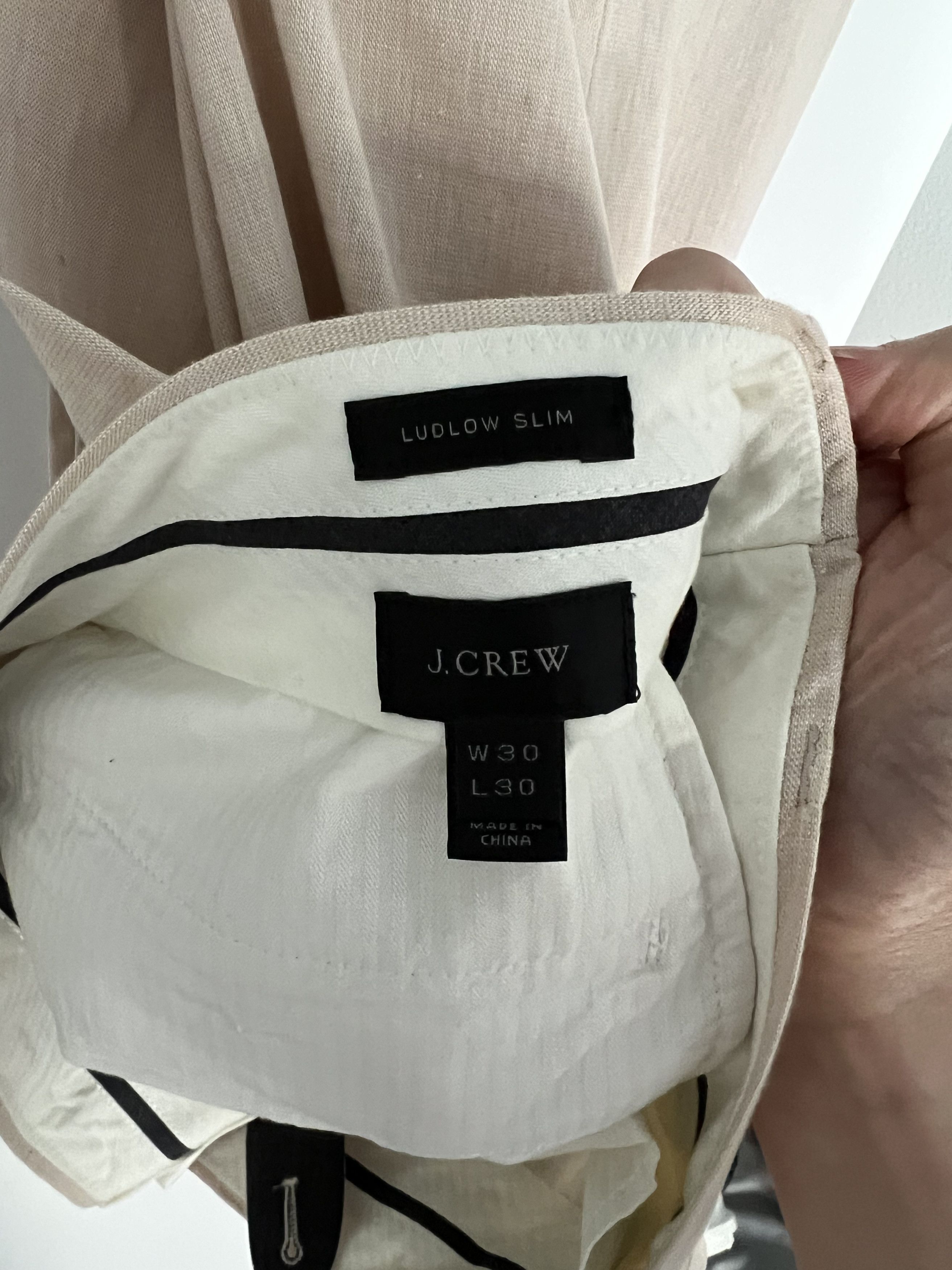 J.Crew Ludlow Linen Pants Size US 30 / EU 46 - 3 Thumbnail