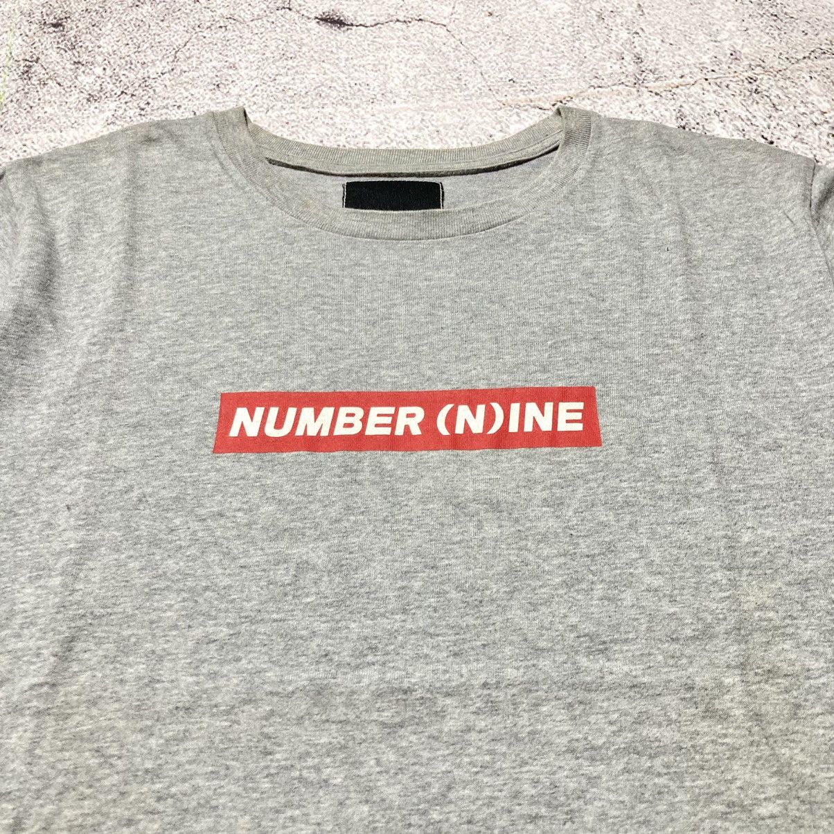Number (N)ine Vintage Number (N)ine Spell Out Box Logo T-shirt Grey Size US L / EU 52-54 / 3 - 4 Thumbnail