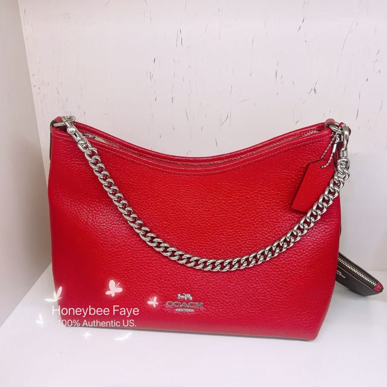 Coach Laurel Shoulder Bag With Mirror Charm And Pouch CBI94 Size ONE SIZE - 3 Thumbnail