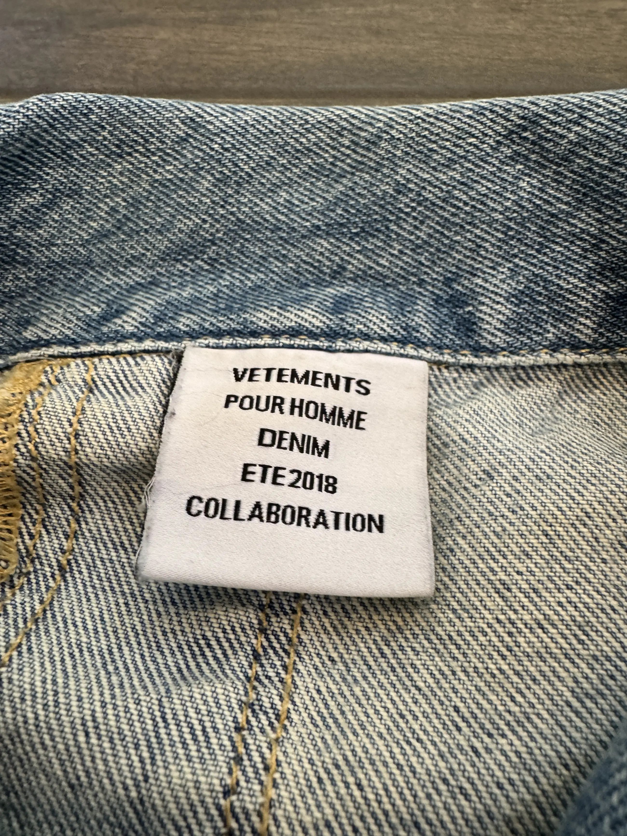 Levi's × Vetements Vetements Levi's Reworked Denim Jacket Homme Ete 2018 Size US M / EU 48-50 / 2 - 4 Thumbnail