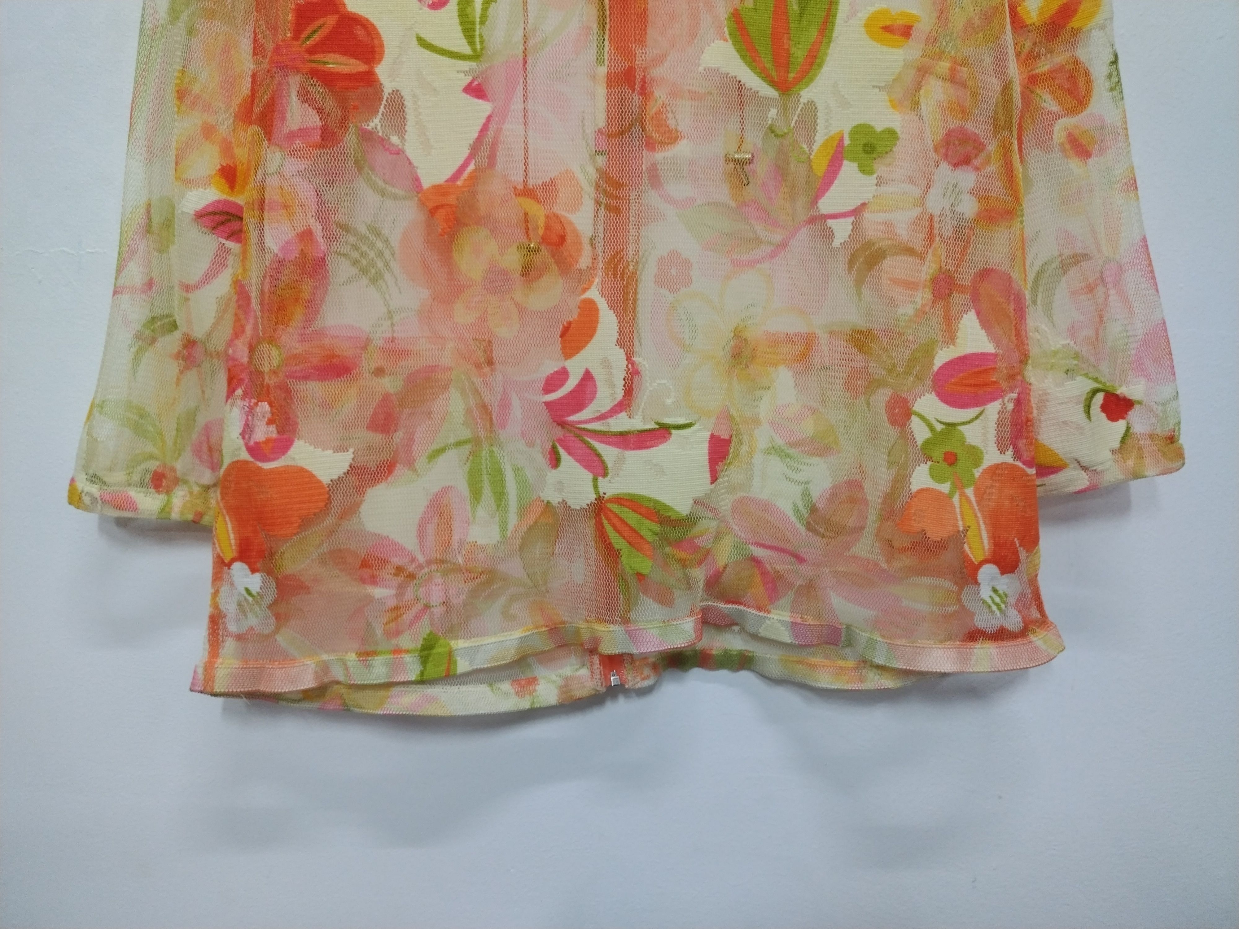 Other AWESOME CROCODILE LADIES ZIPPER MESHTOP NICE FLORAL JACKET Size L / US 10 / IT 46 - 19 Thumbnail