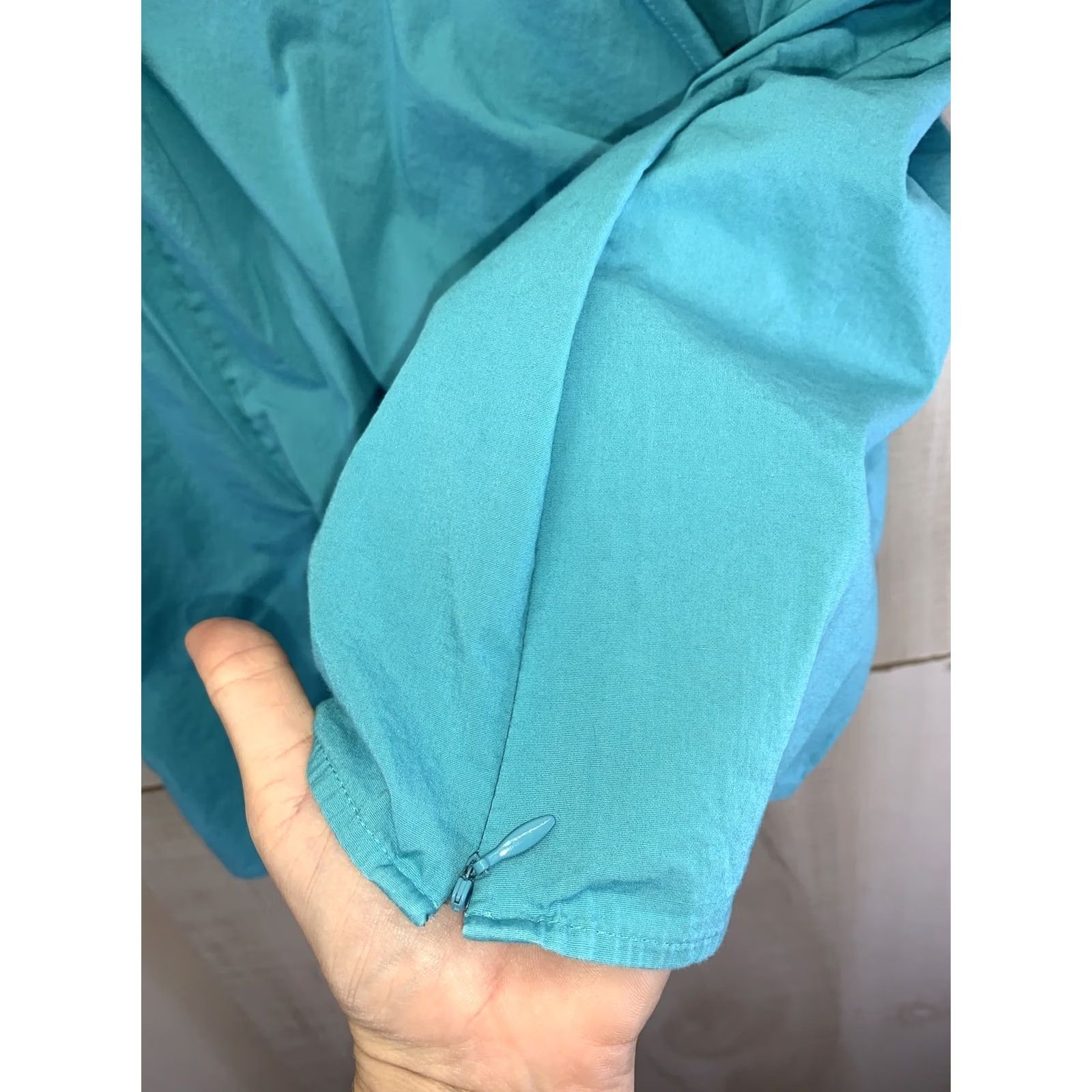 Talbots Talbots Tank Blue V Neck ZIP Side Petites Womens 22-7579 Sleeveless Cotton Spandex Basic Casual Shirt Women Size 3XL / US 20-22 - 4 Thumbnail