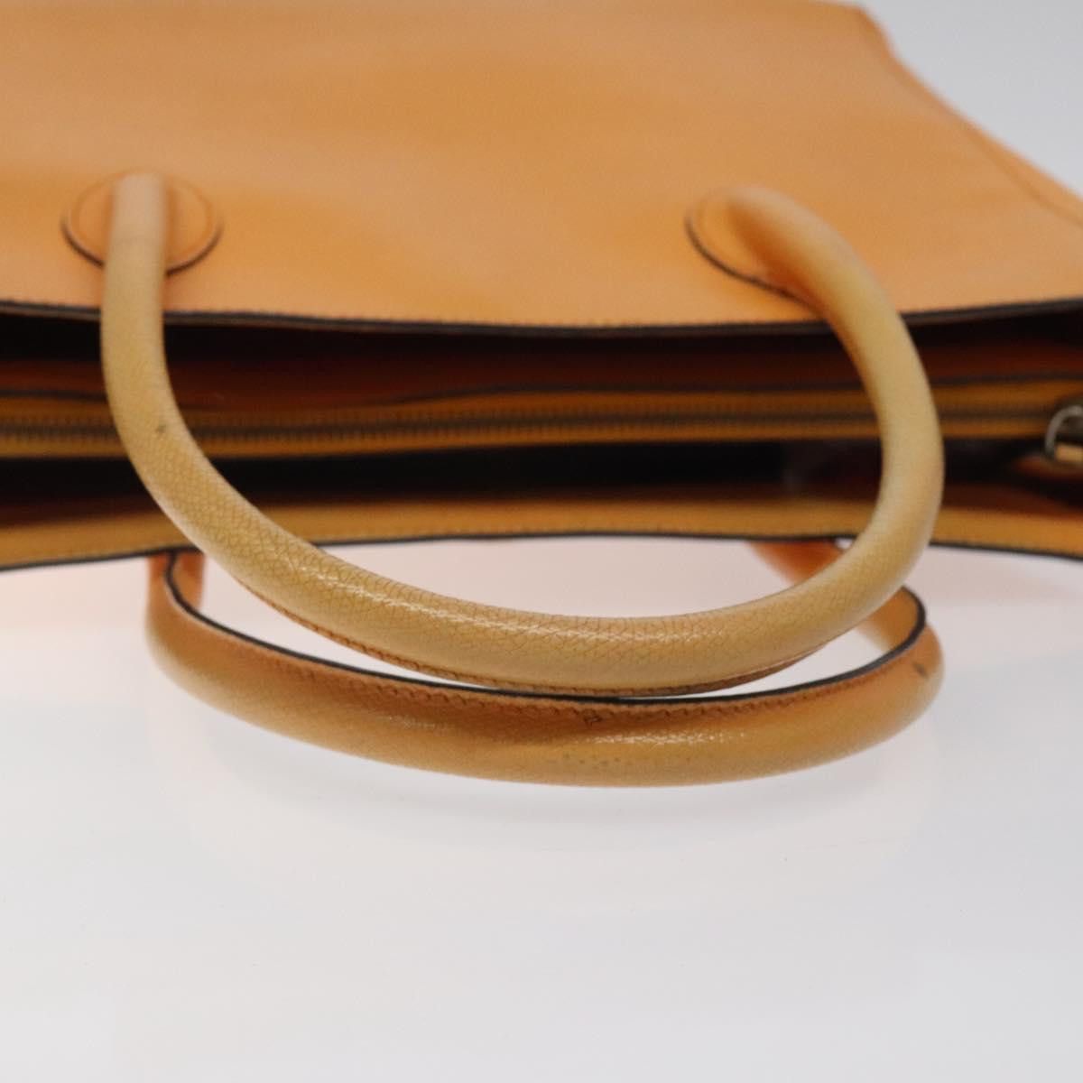 Celine CELINE Hand Bag Leather Orange Size ONE SIZE - 7 Thumbnail