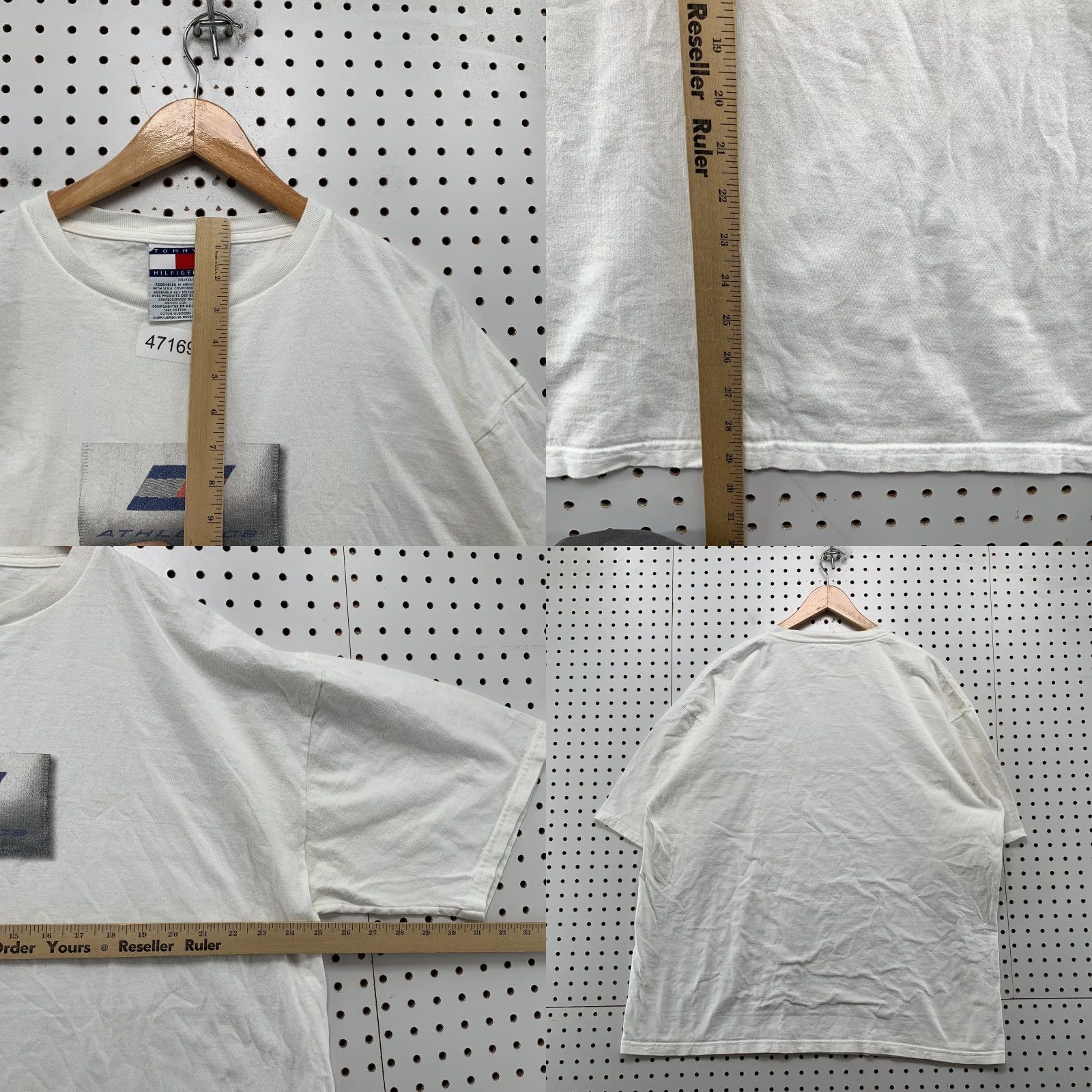 Tommy Hilfiger VINTAGE Tommy Hilfiger T Shirt Mens 2XL White Tommy Flag Graphic Y2K Tommy Hilfiger Tommy Jeans Shirt Mens 2XL White Graphic Print Size US XXL / EU 58 / 5 - 8 Thumbnail
