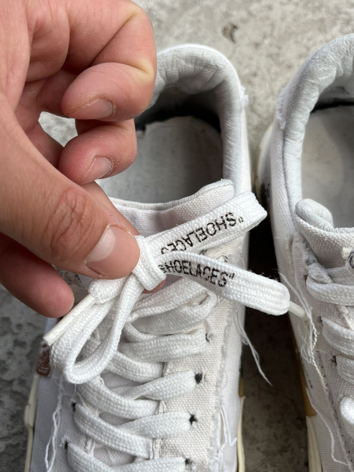 Off-White Off-White Vulcanized Canvas Distressed Low-top Sneakers Y2K Size US 6 / EU 39 - 5 Thumbnail