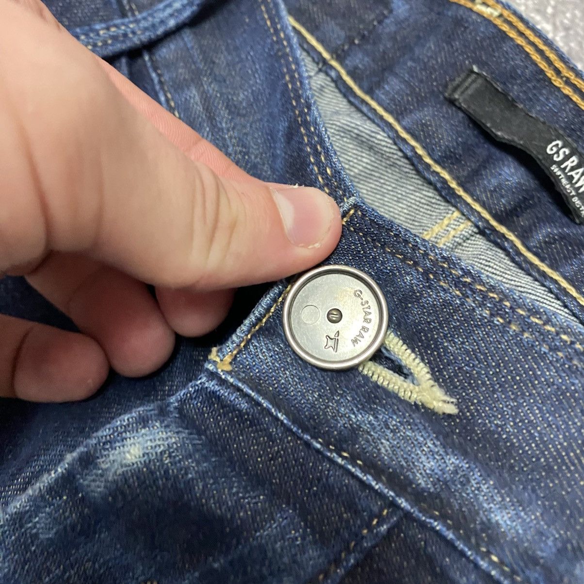 G-Star Vintage G-Star Raw Metall Logo y2k bananas denim jeans Size US 34 / EU 50 - 7 Thumbnail