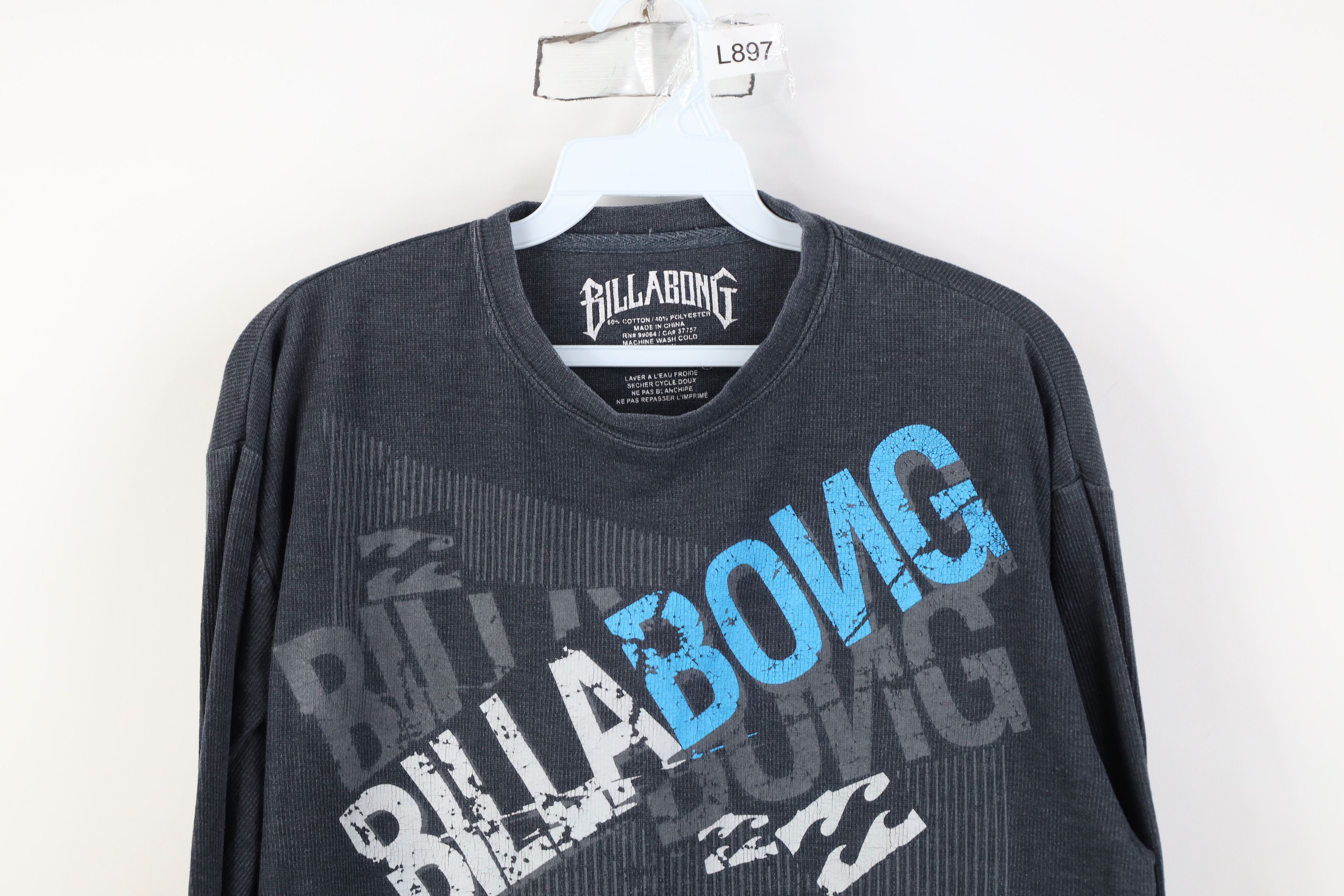 Billabong Vintage Y2K Billabong Surfing Knit Long Sleeve T-Shirt Size US L / EU 52-54 / 3 - 2 Thumbnail
