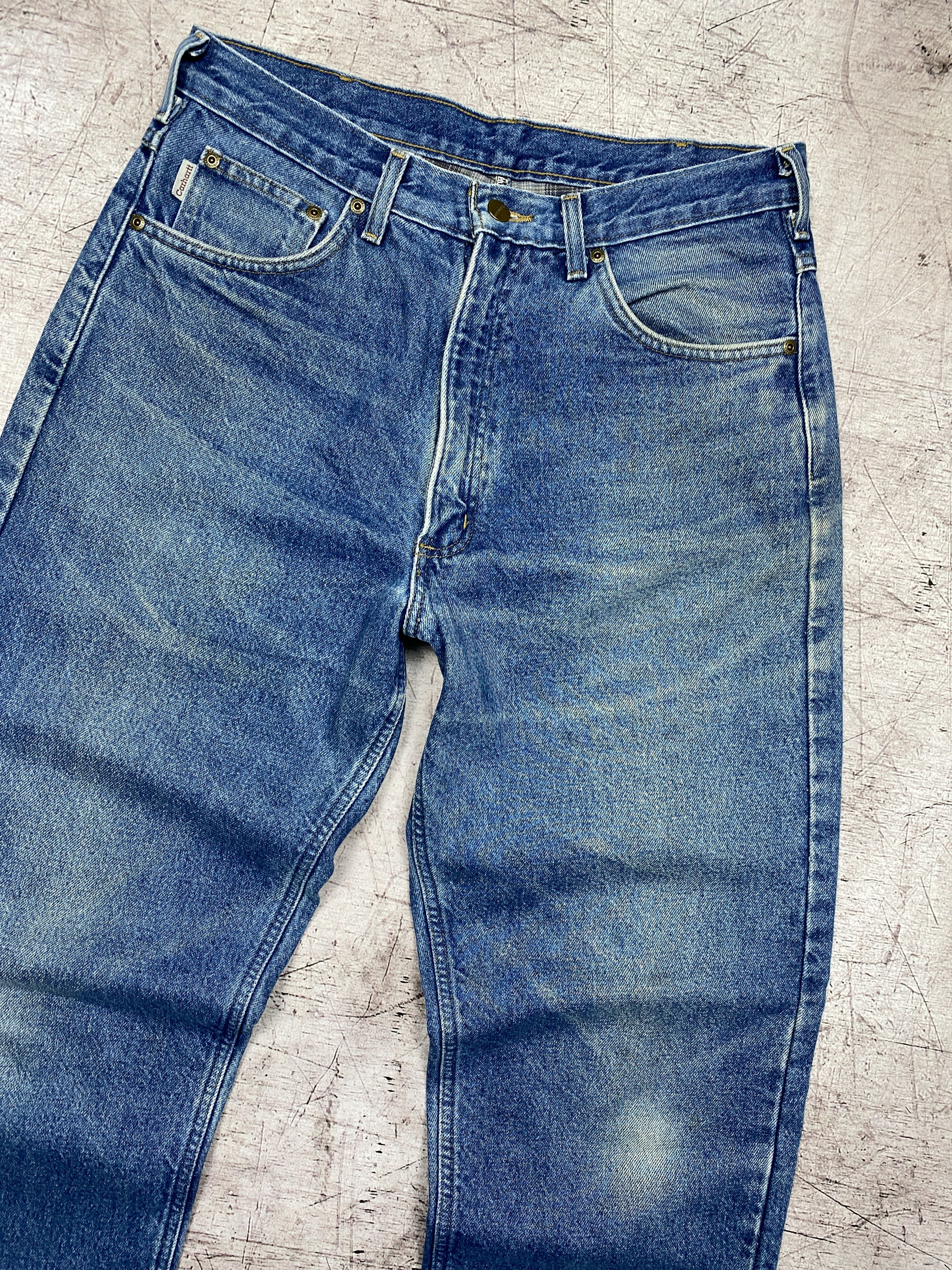 Carhartt × Vintage Carhartt 90s Vintage Mens Denim Pants Jeans Size US 33 - 6 Thumbnail