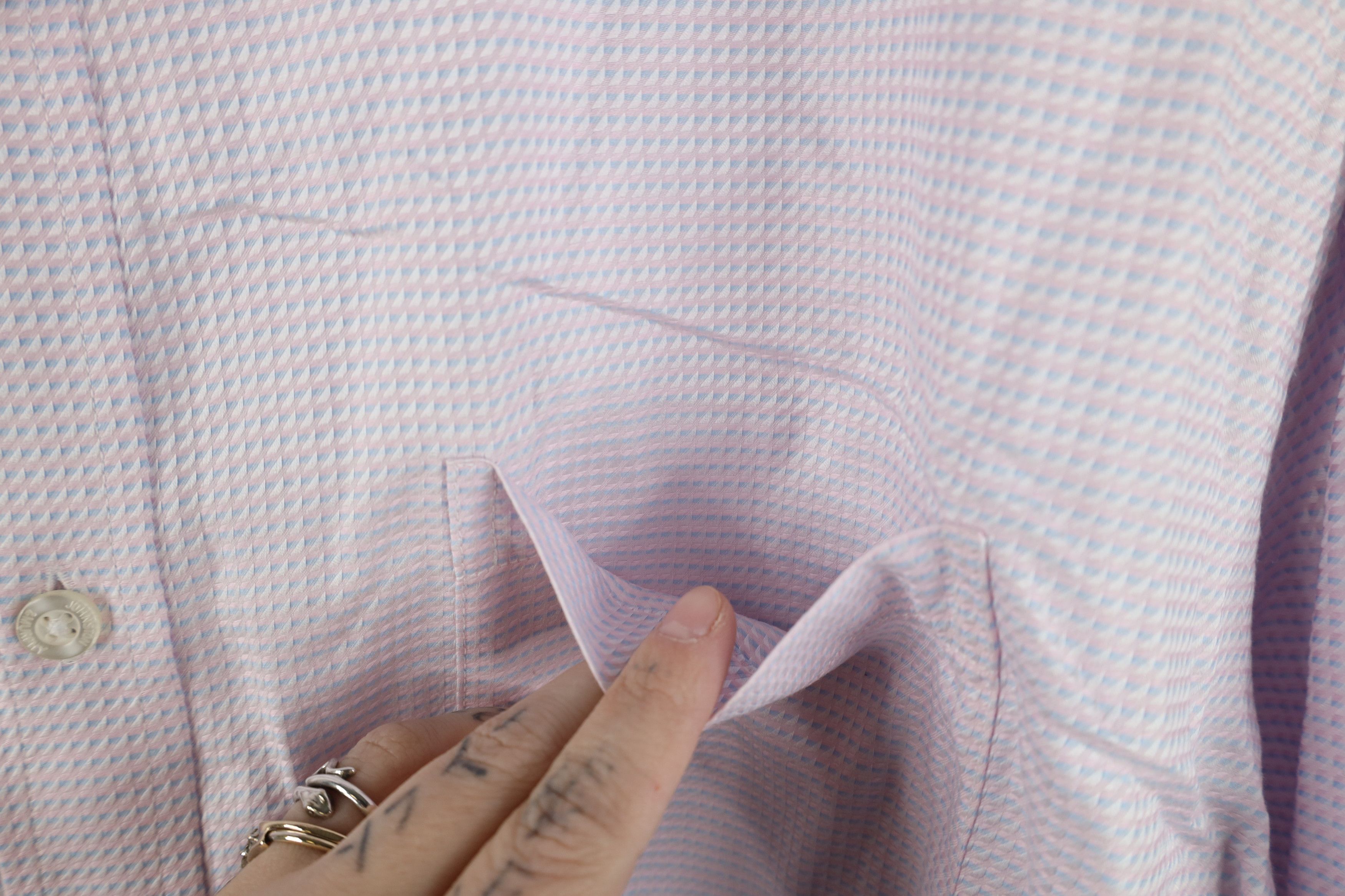Johnston & Murphy Johnston & Murphy Collared Button Shirt Cotton Pink Size US XL / EU 56 / 4 - 8 Thumbnail