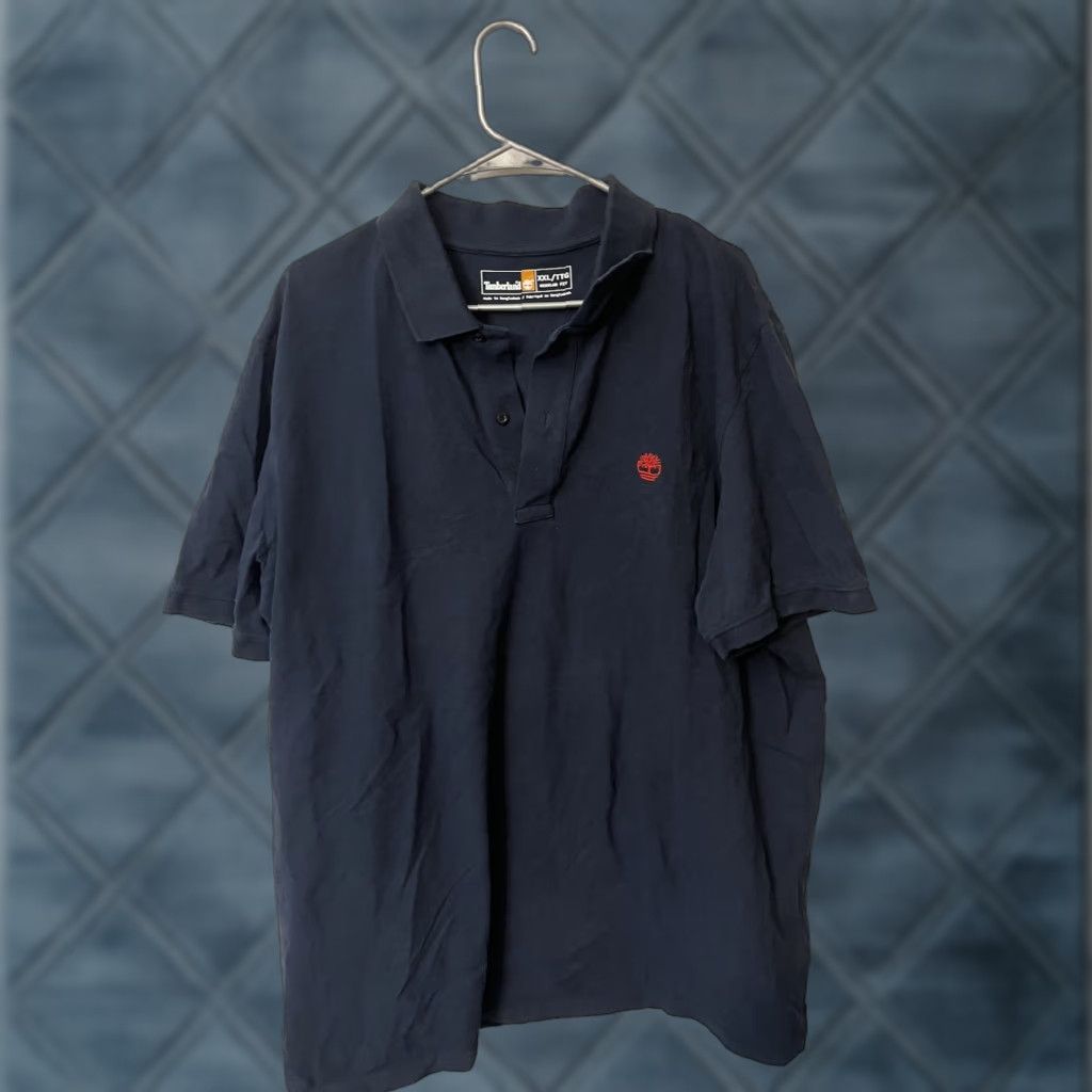 Timberland Timberland Polo Shirt Men XXL Regular Navy Blue Short Sleeve Collared 100% Cotton Size US XXL / EU 58 / 5 - 1 Thumbnail