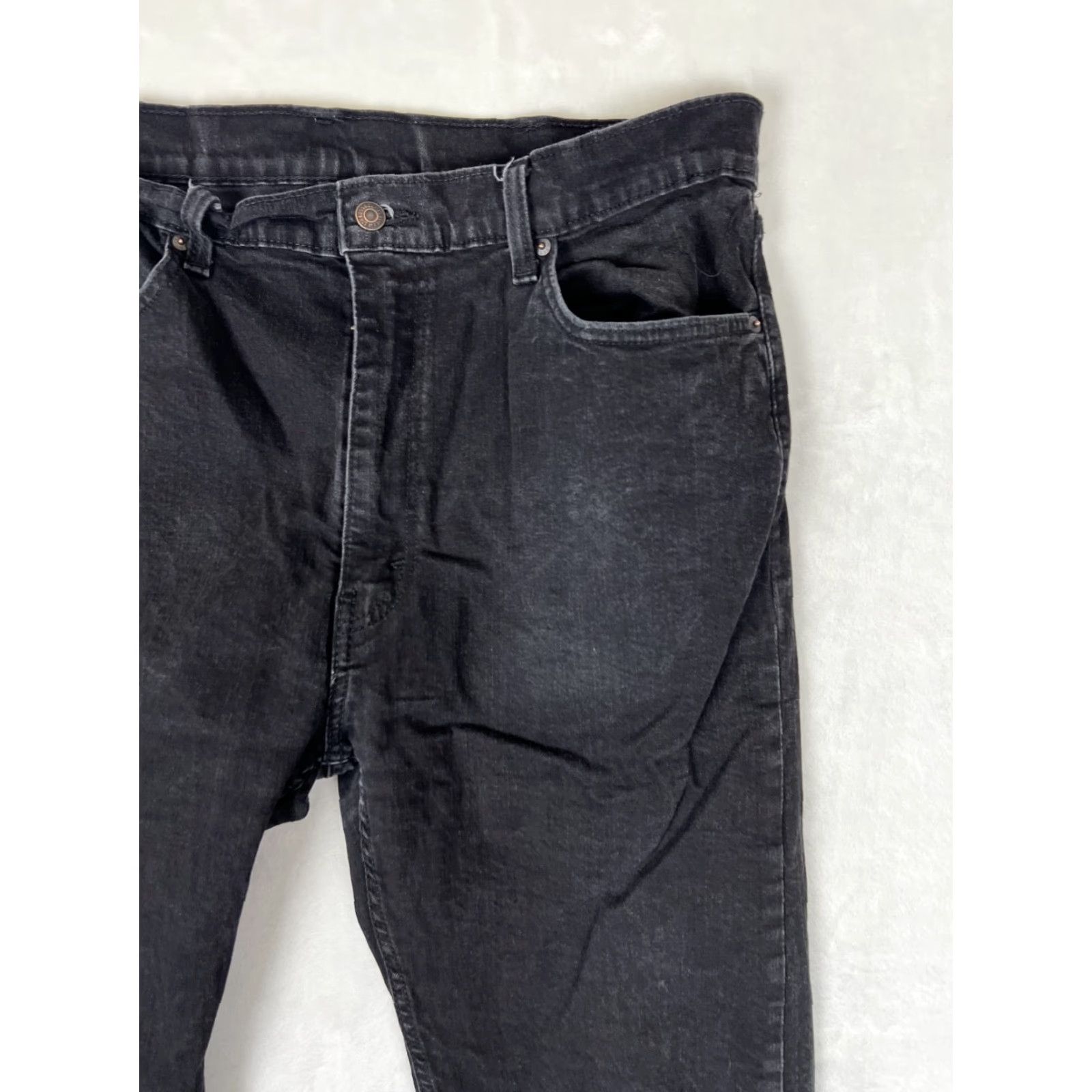 Levi's VINTAGE Levi’s 505 Black Denim Jeans Jeans 38x32 Men 90s Grunge Straight USA Read Faded Comfort Regular Men Size US 38 / EU 54 - 3 Thumbnail