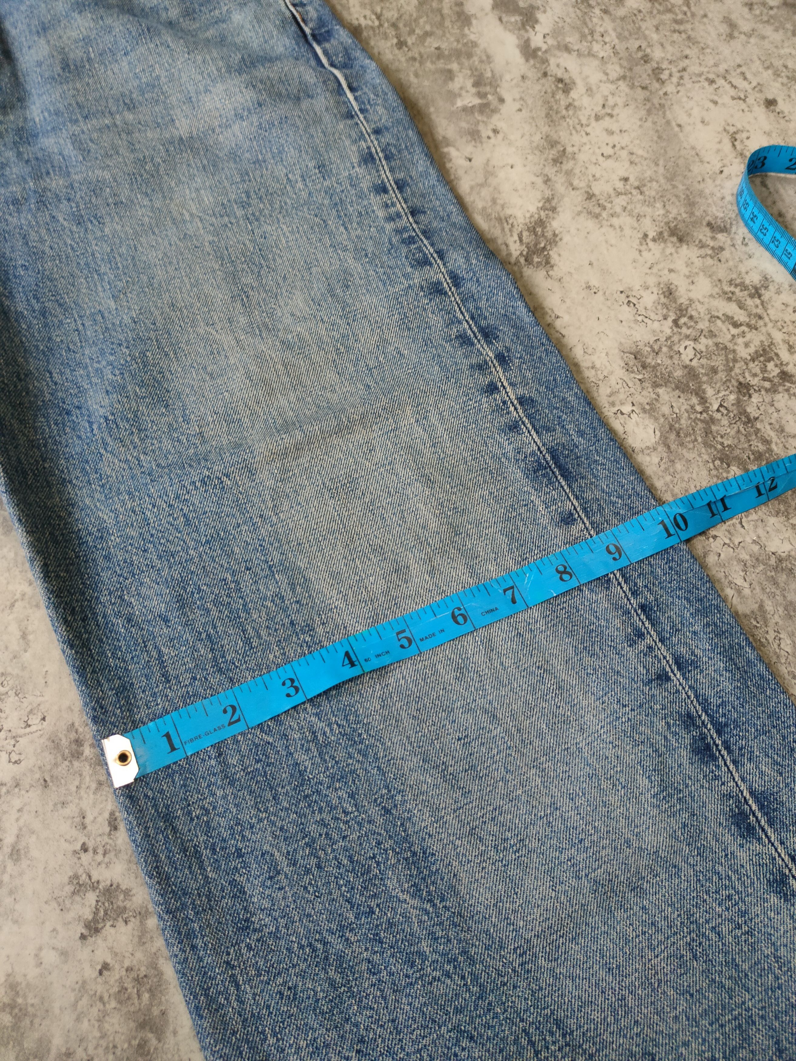 Edwin × Japanese Brand Edwin 505 Japan Selvedge Distressed Jeans Size US 31 - 21 Thumbnail