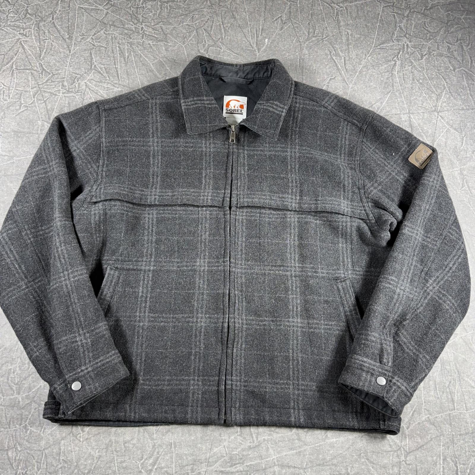 SOREL Sorel Jacket Men's XL Grey Wool Timberliner Charcoal Plaid Size US XL / EU 56 / 4 - 2 Thumbnail
