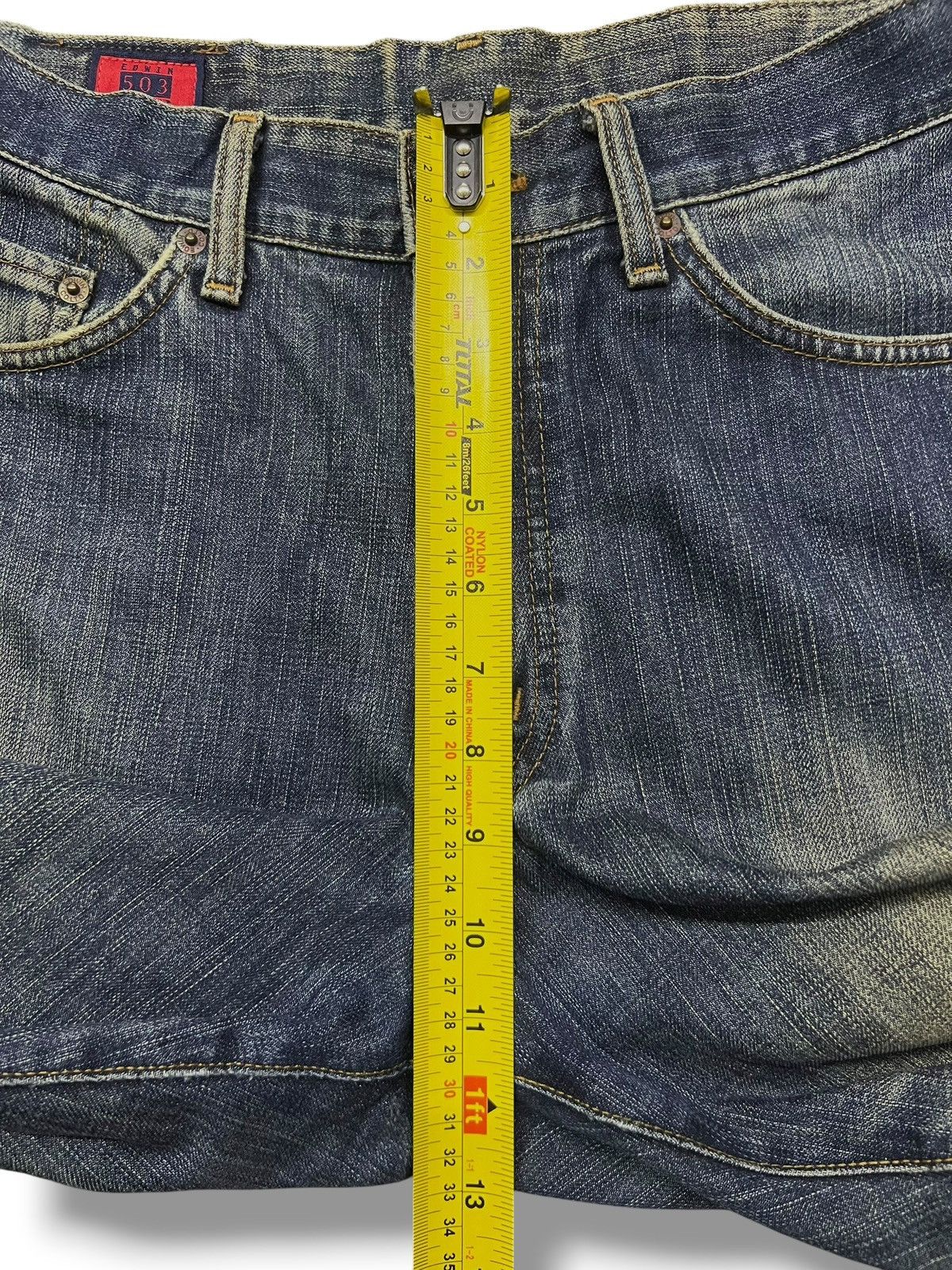 Edwin Baggy Vintage Edwin 503z - Faded Mud Wash, Distressed Denim Size US 30 / EU 46 - 17 Thumbnail