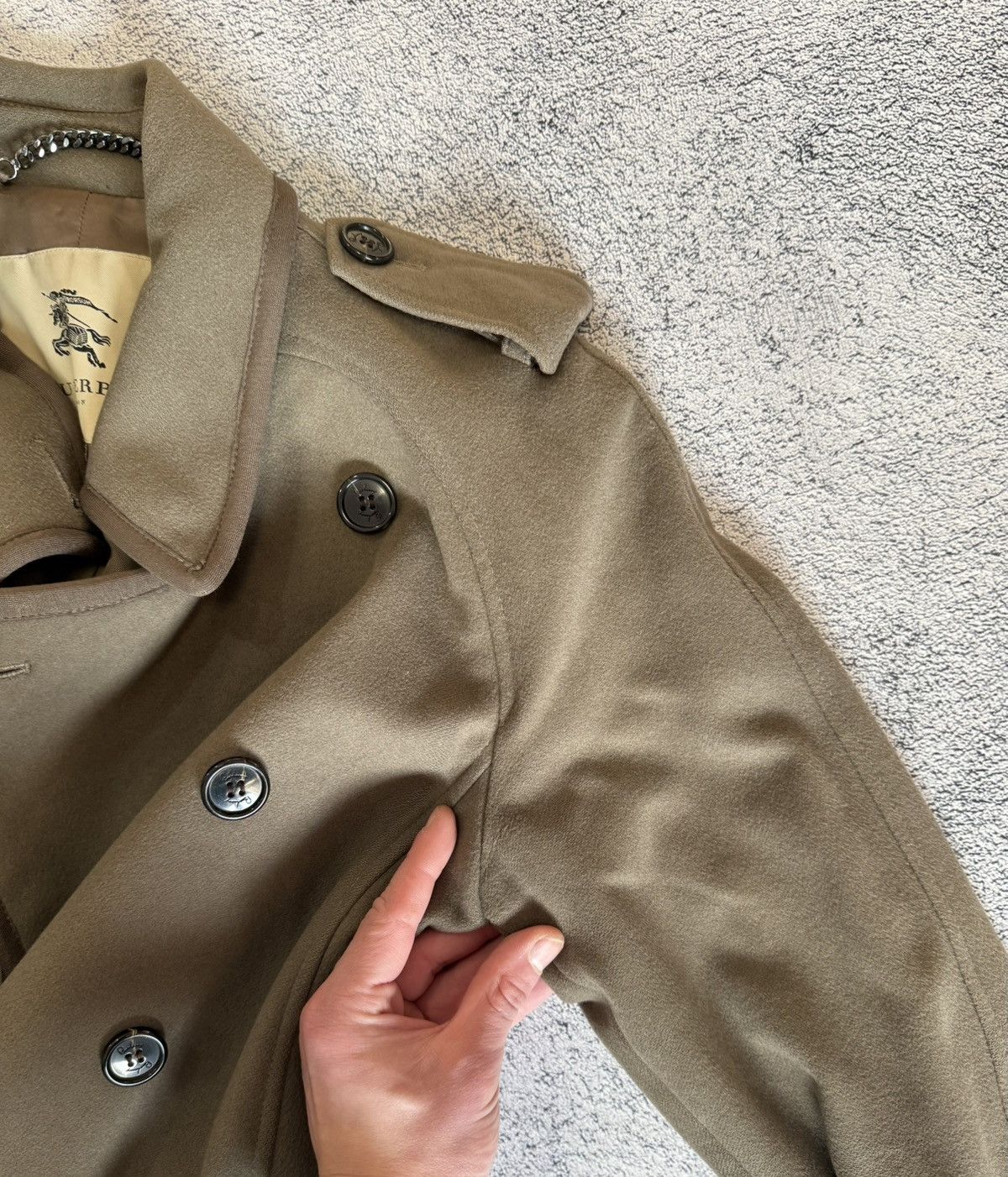 Burberry Burberry Women Trench Coat Wool Cashmere Belted UK8 USA6 Size M / US 6-8 / IT 42-44 - 20 Thumbnail