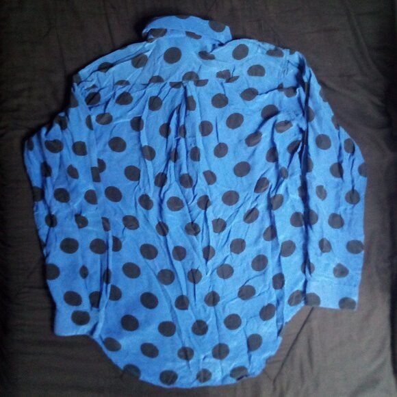 Other Vintage Michelle Stuart MCM Big Dots Silk Button Shirt Size M / US 6-8 / IT 42-44 - 5 Thumbnail