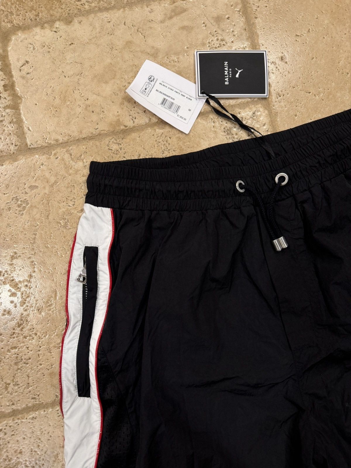 Balmain Balmain x Puma Nylon Black Coverterable Track Jogger Pants Size US 36 / EU 52 - 4 Thumbnail