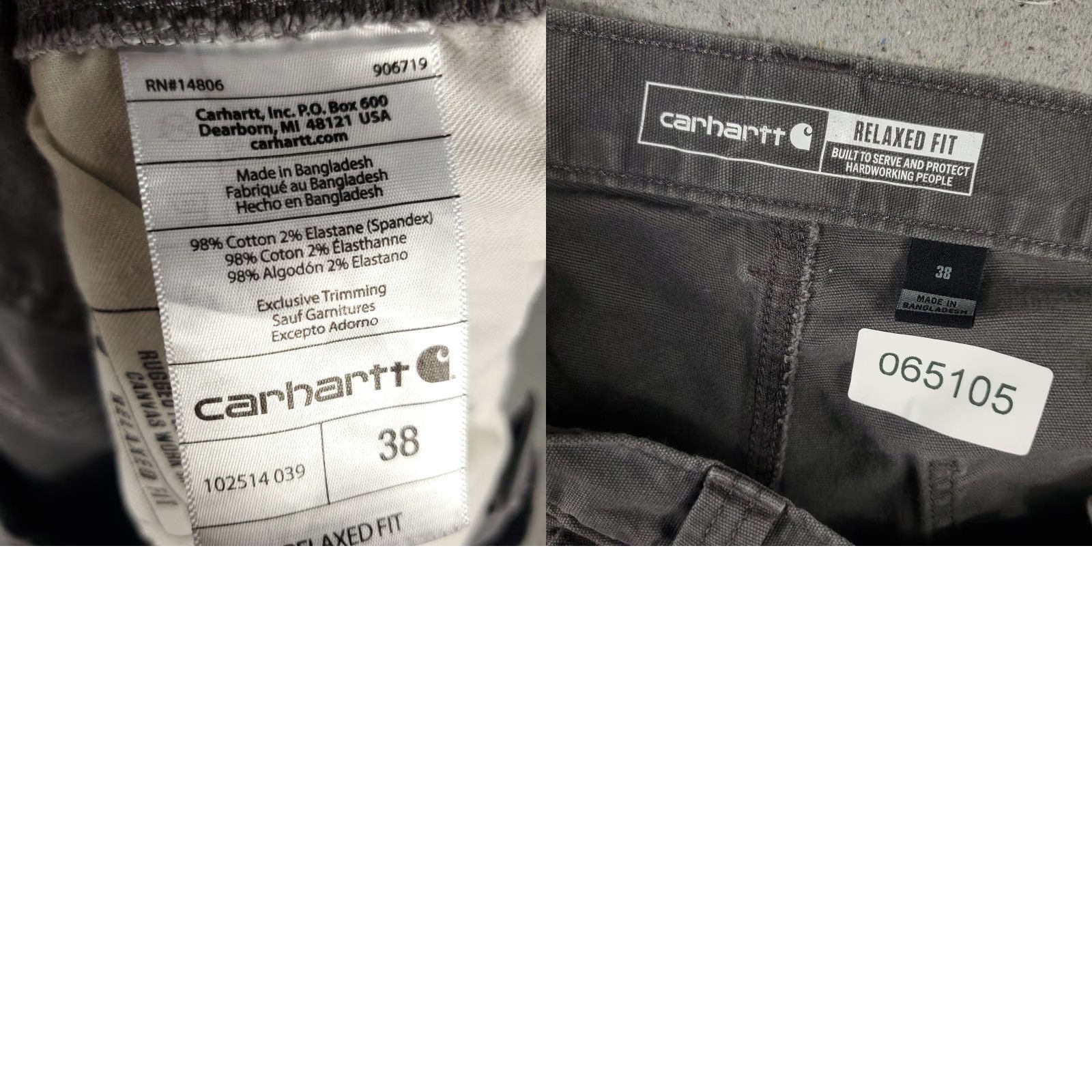 Carhartt Carhartt Shorts Mens Size 38 Gray Relaxed Fit Carpenter Work Shorts Bermuda 5-Pocket Design Cotton Canvas Casual Workwear Mens Gray Short Size US 38 / EU 54 - 8 Thumbnail