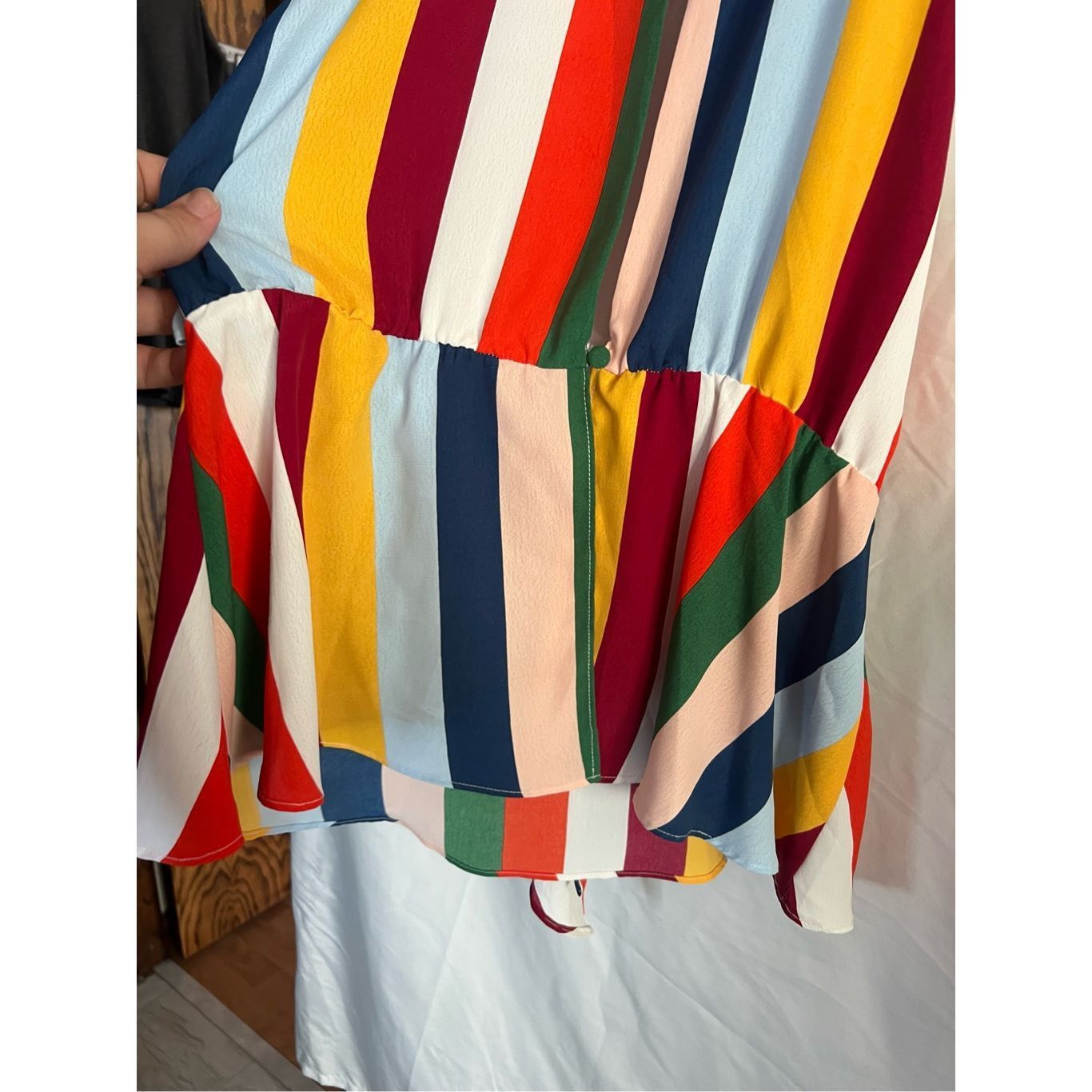Other Willow & Root Buckle Multicolored Striped Tie Waist Tank Top Size L / US 10 / IT 46 - 8 Thumbnail