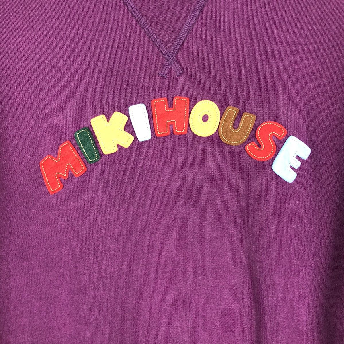 Japanese Brand × Vintage Miki House Vintage Sweatshirt Purple Colour Medium Size US M / EU 48-50 / 2 - 10 Thumbnail