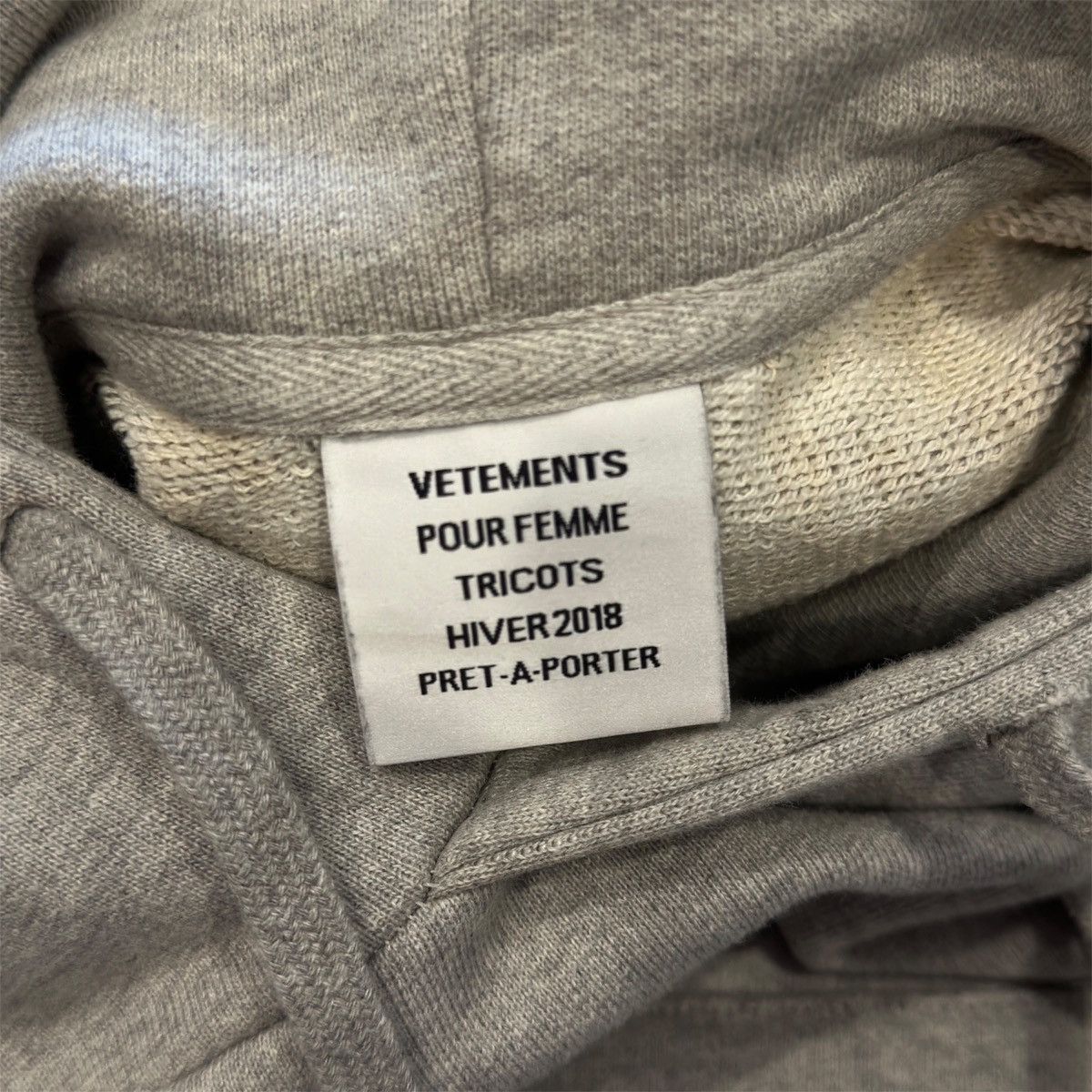 Vetements Vetements misplaced hoodie grey hoodie S size Size US XS / EU 42 / 0 - 5 Thumbnail