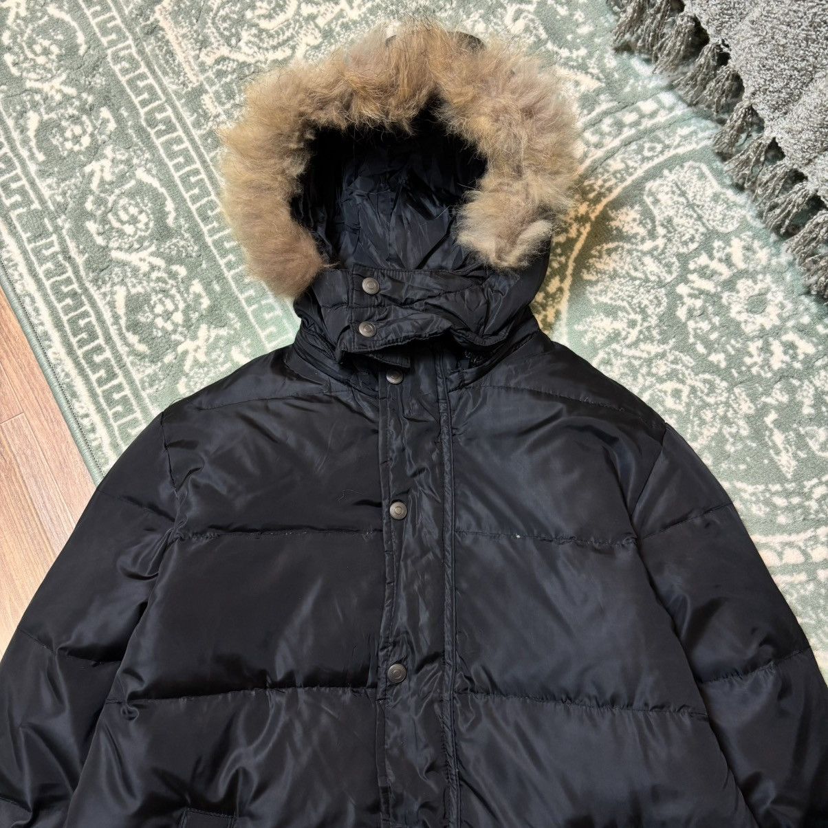 If Six Was Nine × Japanese Brand × Le Grande Bleu (L.G.B.) Hit Maker Fur jacket down puffer IfSixWasNine LGB Style Size US L / EU 52-54 / 3 - 5 Thumbnail
