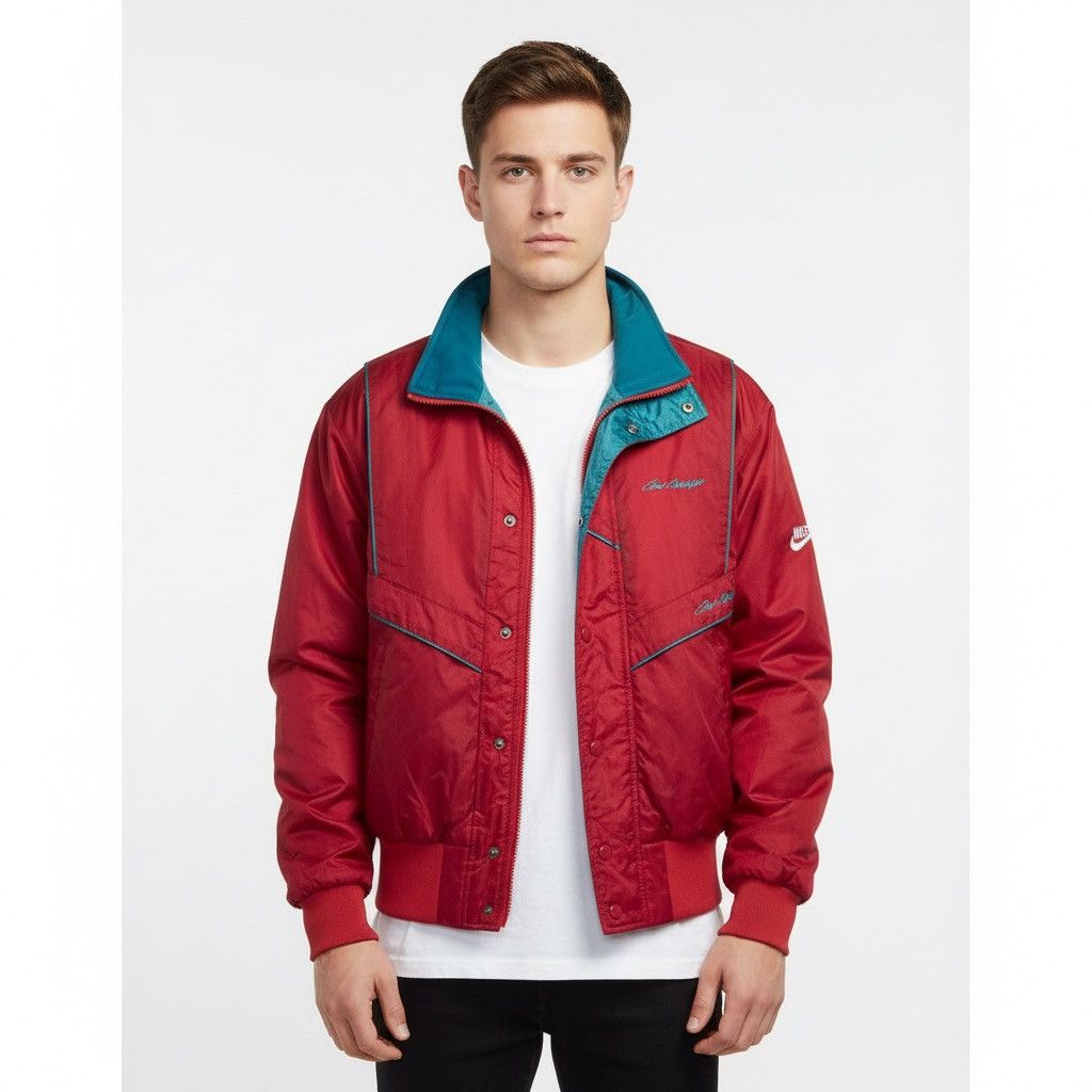 Nike Rare Nike International Wax Faded Vintage Jacket Z188 Size US M / EU 48-50 / 2 - 1 Thumbnail