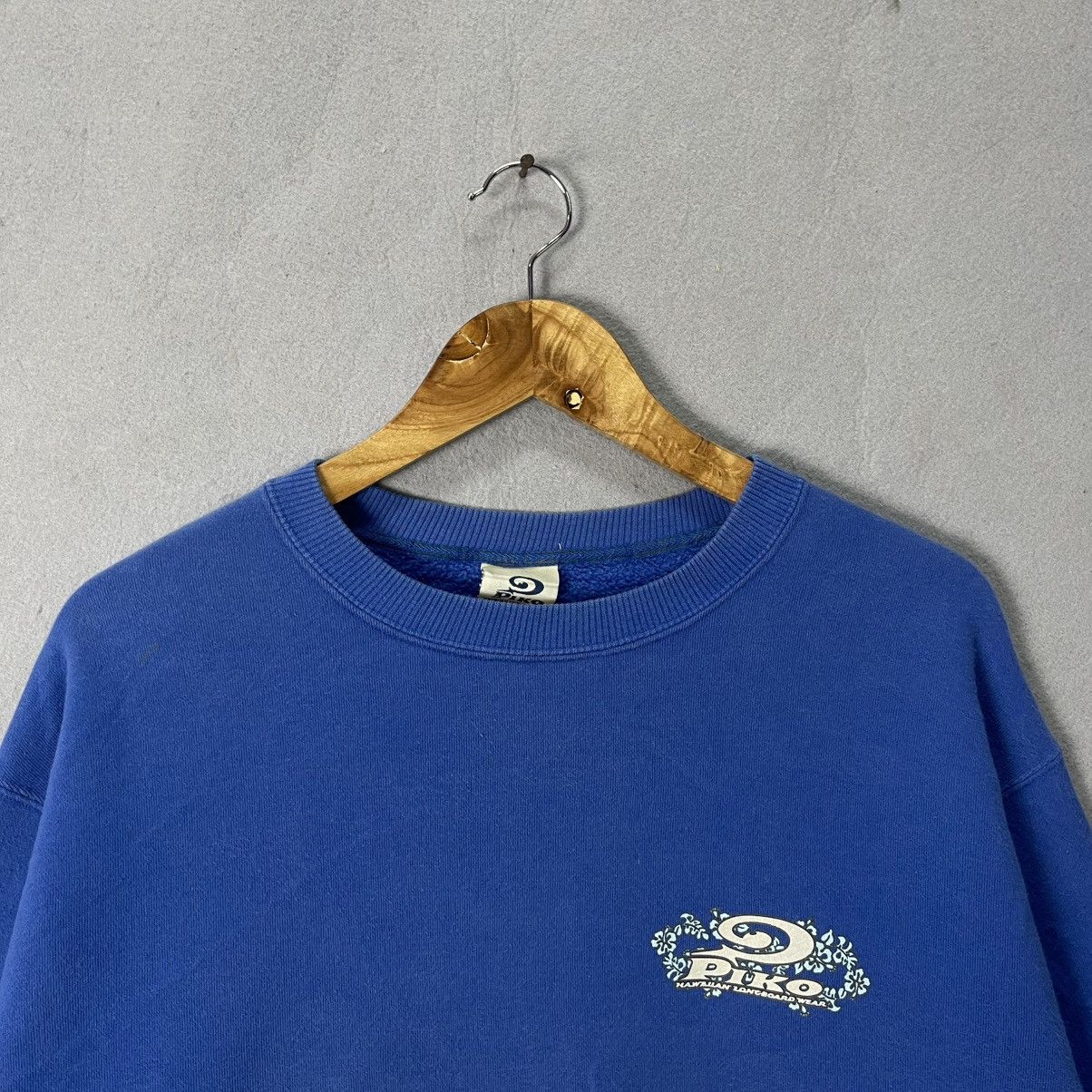 Vintage Vintage 90s Piko Hawaiian Longboard Wear Crewneck Sweatshirt Size US XL / EU 56 / 4 - 4 Thumbnail