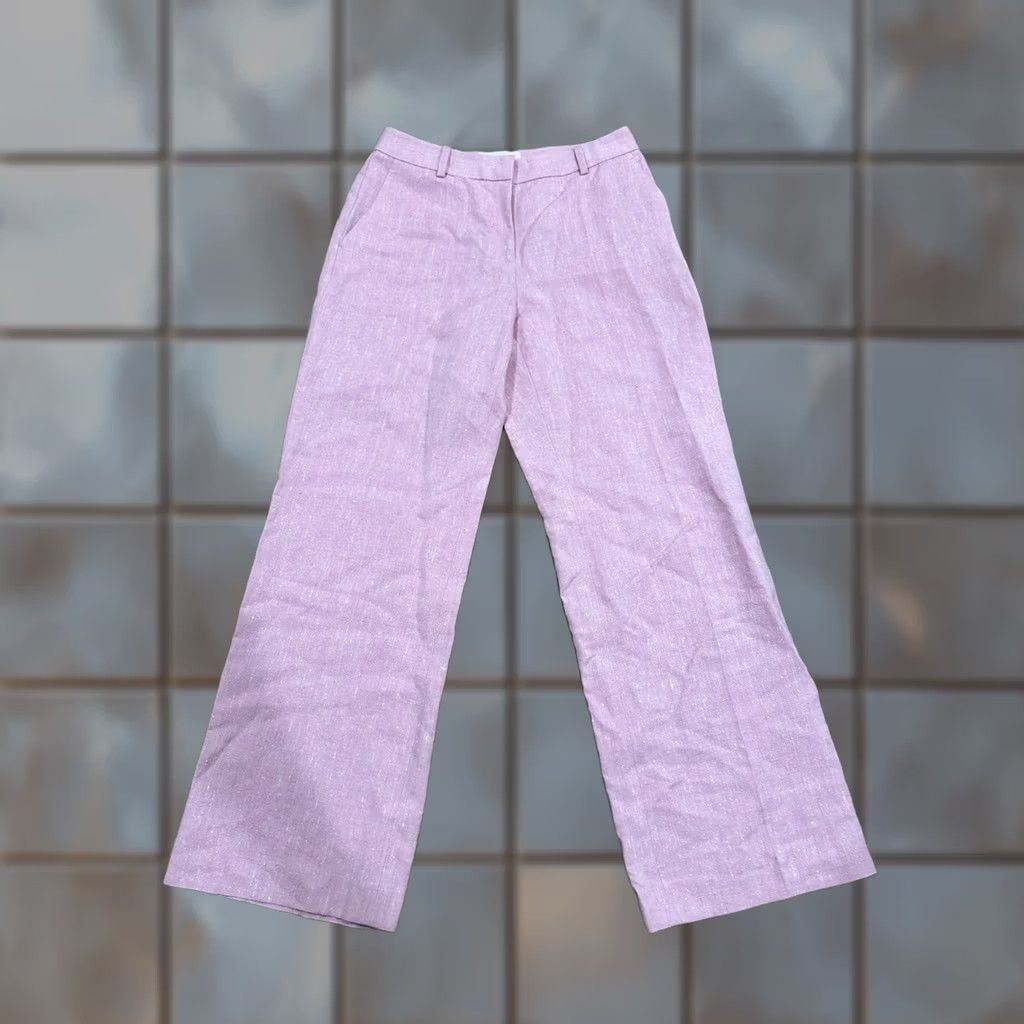 Pinko Lafayette 148 New York Women Pink Gates Straight-Leg Pants Size 6 Size 28" / US 6 / IT 42 - 1 Thumbnail