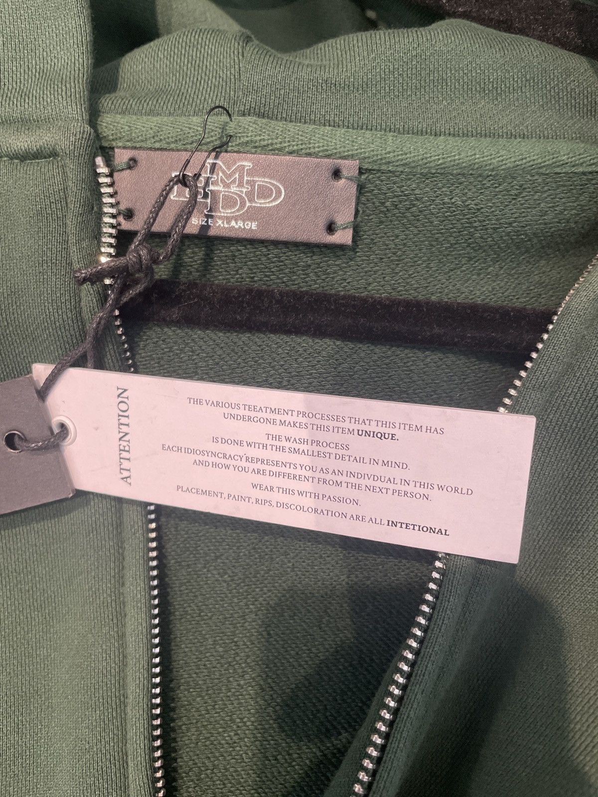 HMDD HMDD Crystal Zip Up Hoodie Green XL Size US XL / EU 56 / 4 - 4 Thumbnail