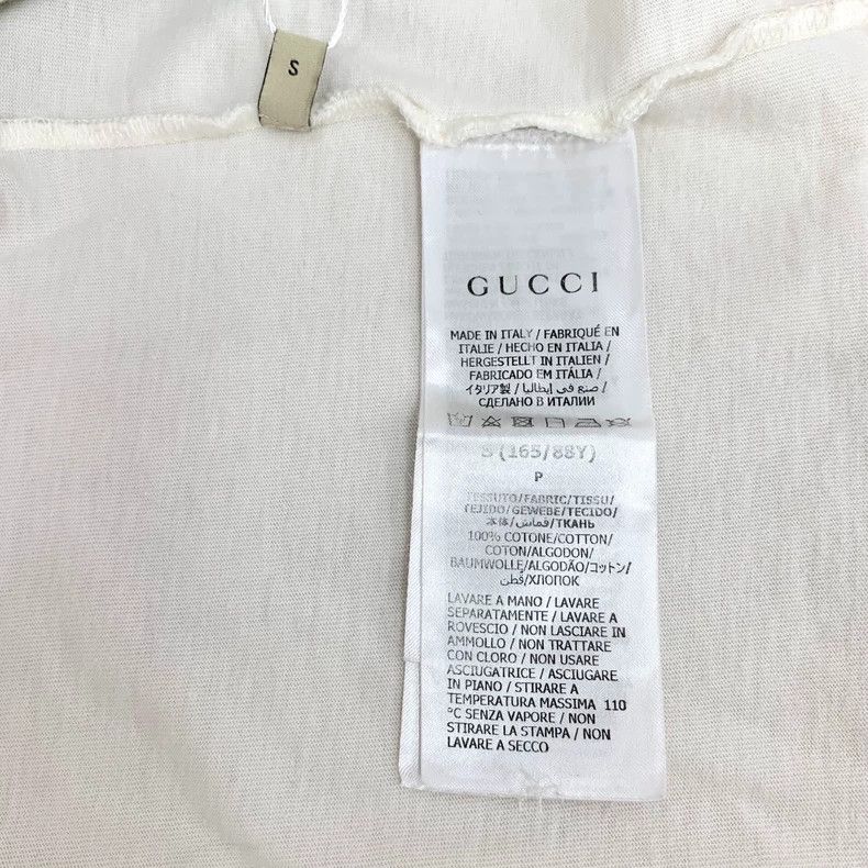 Gucci Gucci White rabbit printed cotton round-neck short-sleeved Size S / US 4 / IT 40 - 6 Thumbnail
