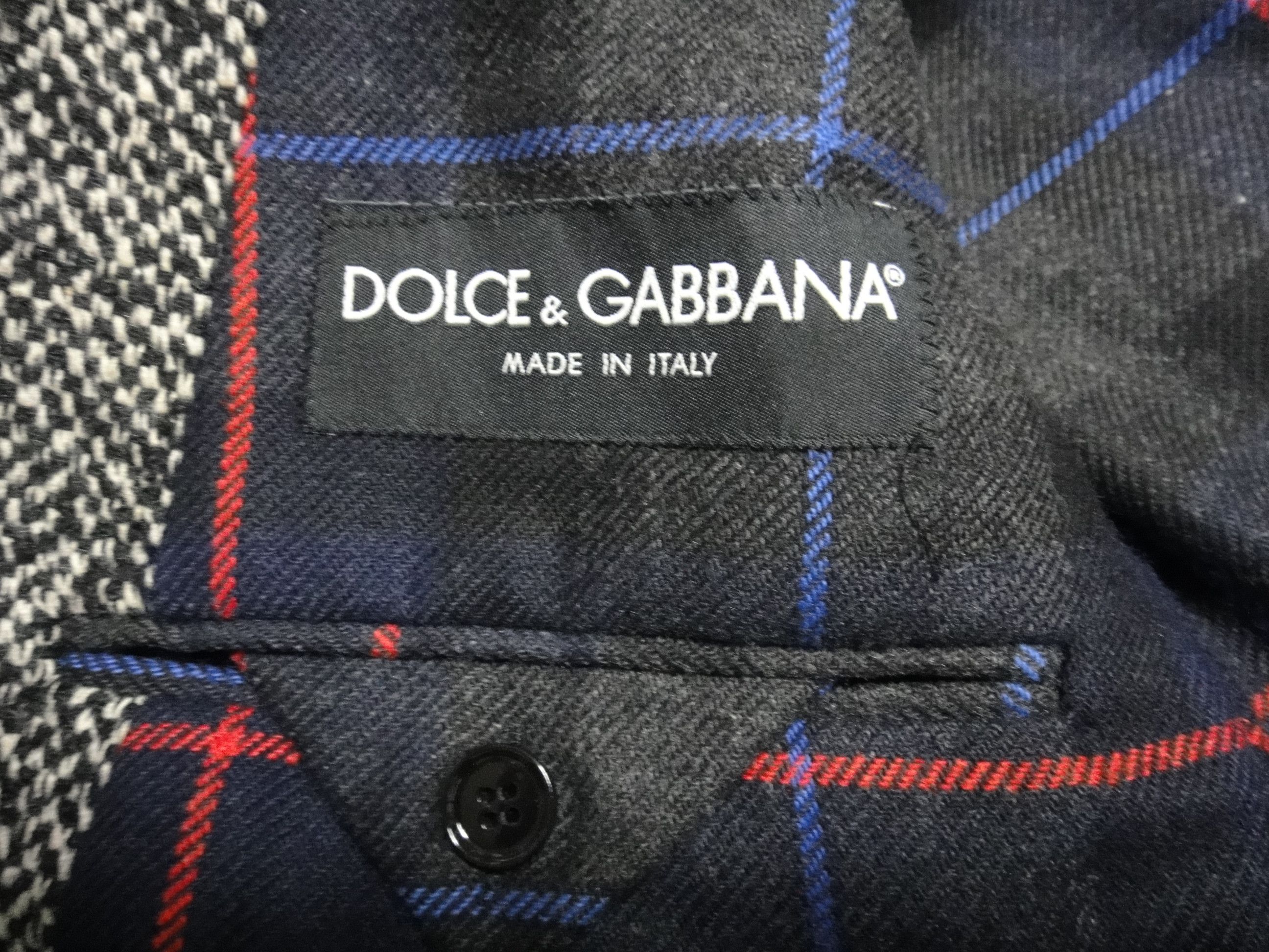 Dolce & Gabbana DOLCE&GABBANA Black Label Tweed Jacket Wool Blend Excellent Size 50R - 6 Thumbnail
